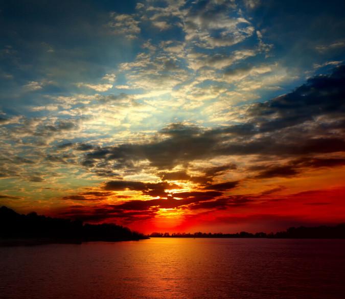 Ocean Sunset Wallpaper AJ Wallpaper