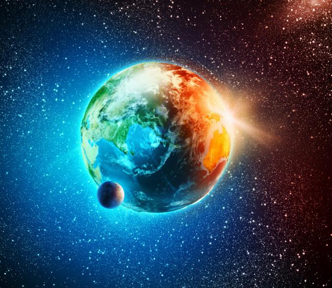 Sun Earth Moon System 2 Wallpaper AJ Wallpaper