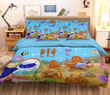 3D Lovely Ocean World 138 Bed Pillowcases Quilt Wallpaper AJ Wallpaper 