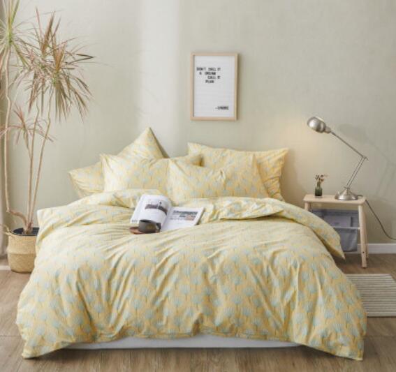 3D Light Yellow 15178 Bed Pillowcases Quilt