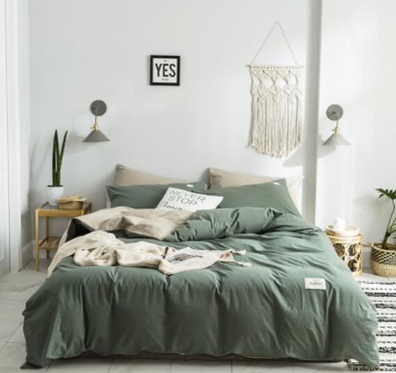 3D Dark Green 15053 Bed Pillowcases Quilt
