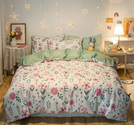 3D Pink Flowers 40292 Bed Pillowcases Quilt
