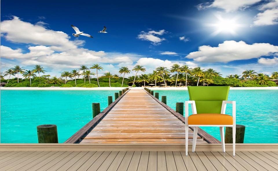 Island Wooden Bridge 3 Wallpaper AJ Wallpaper