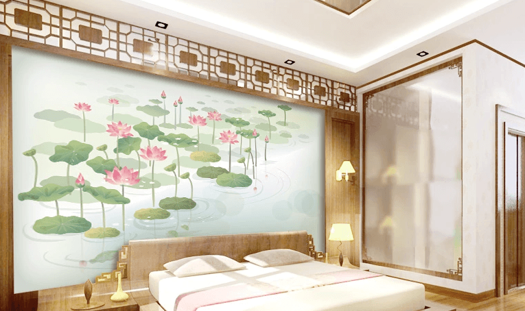 Lotus Pond 2 Wallpaper AJ Wallpaper