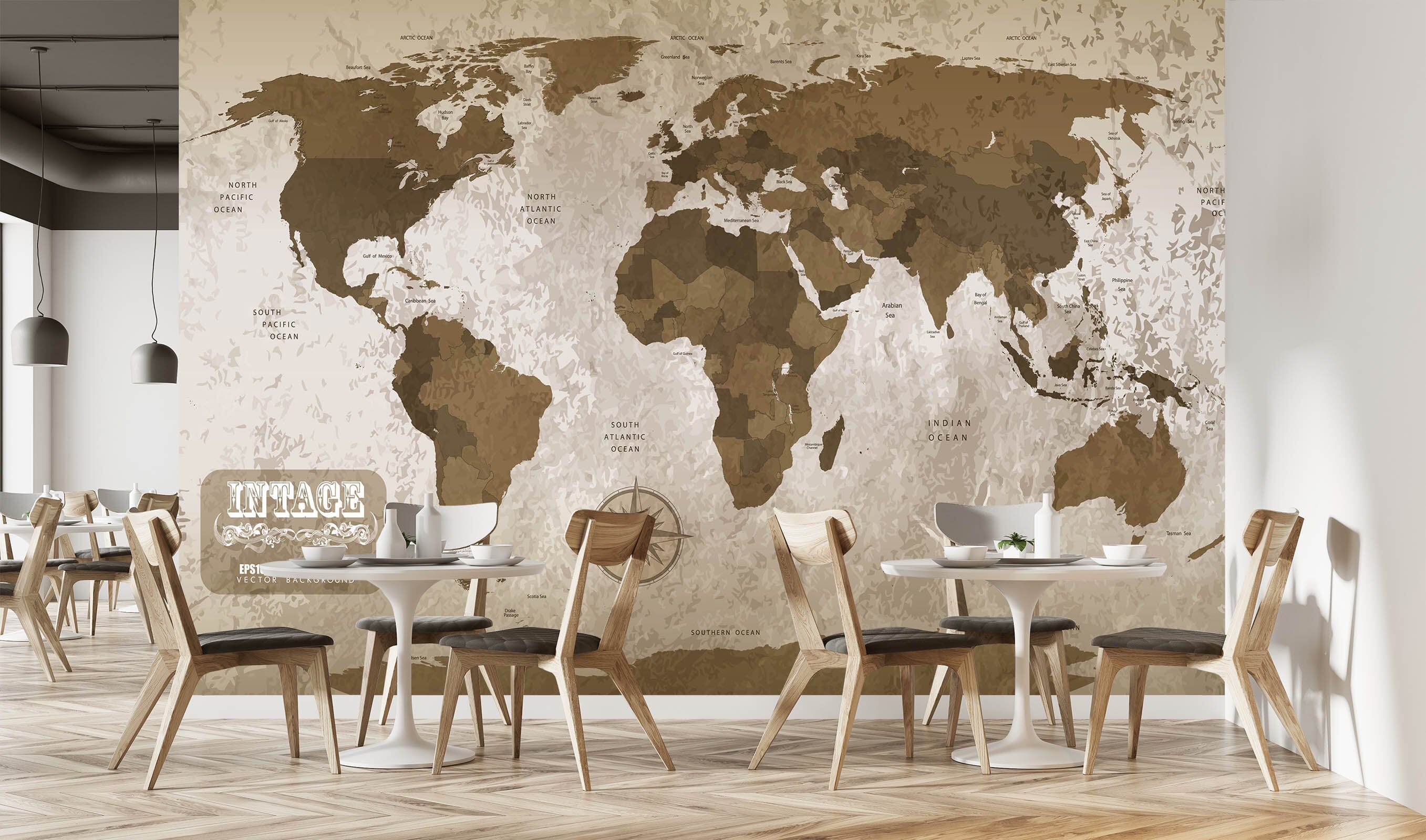 3D Irregular Pattern 2050 World Map Wall Murals Wallpaper AJ Wallpaper 2