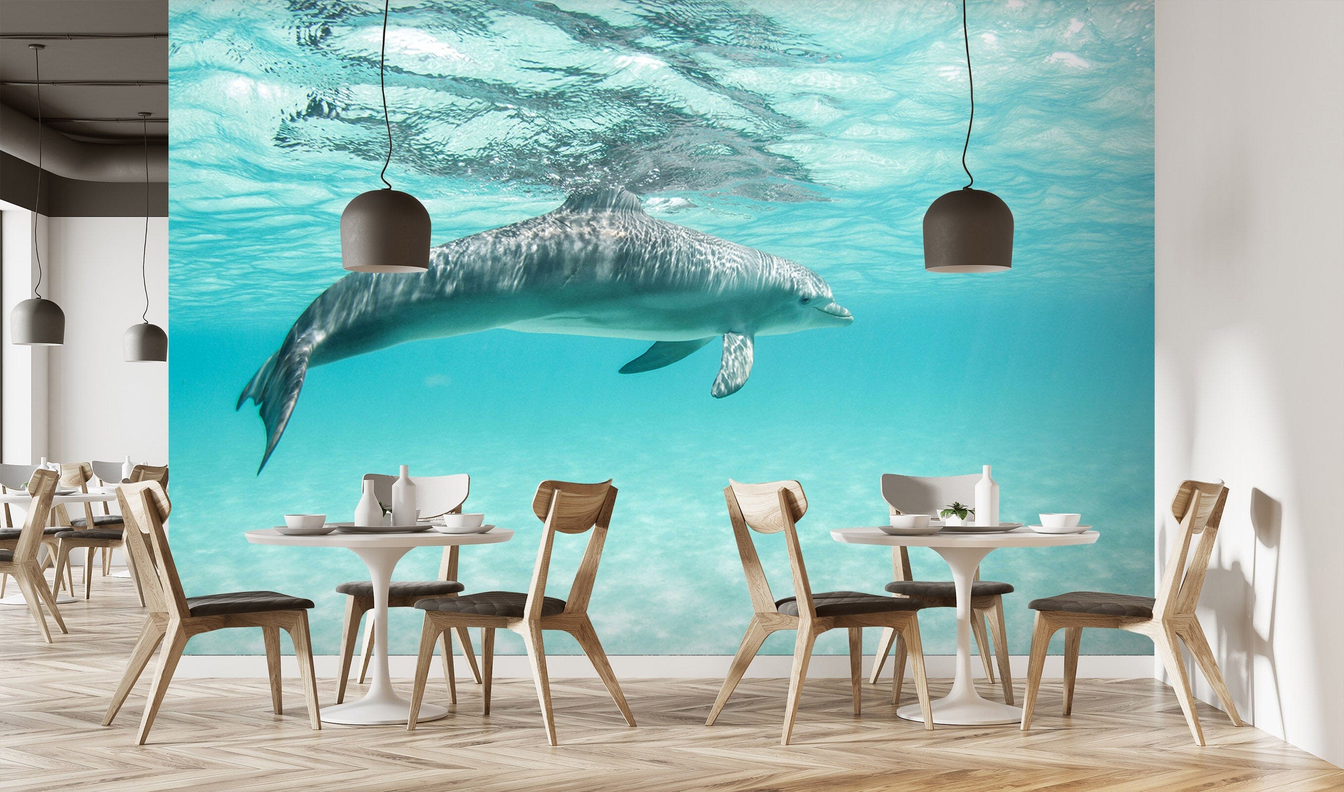 3D Dolphin Leisure 225 Wall Murals Wallpaper AJ Wallpaper 2