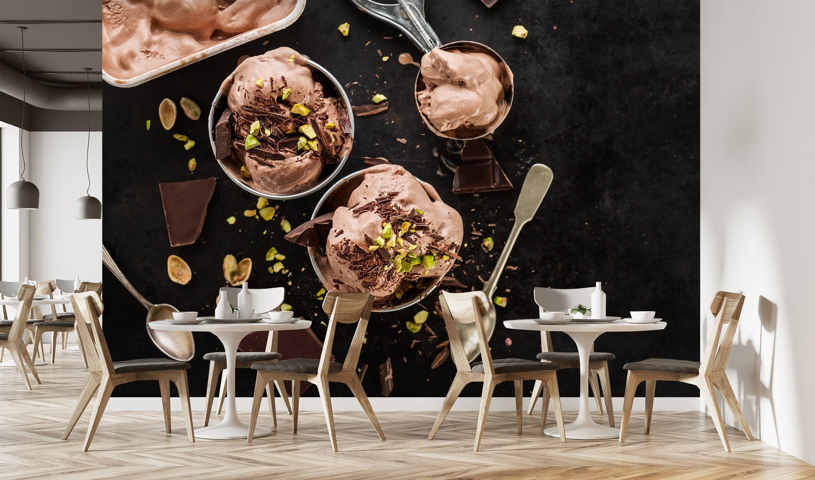 3D Glass Bowl Ice Cream 2132 Wallpaper AJ Wallpaper 2