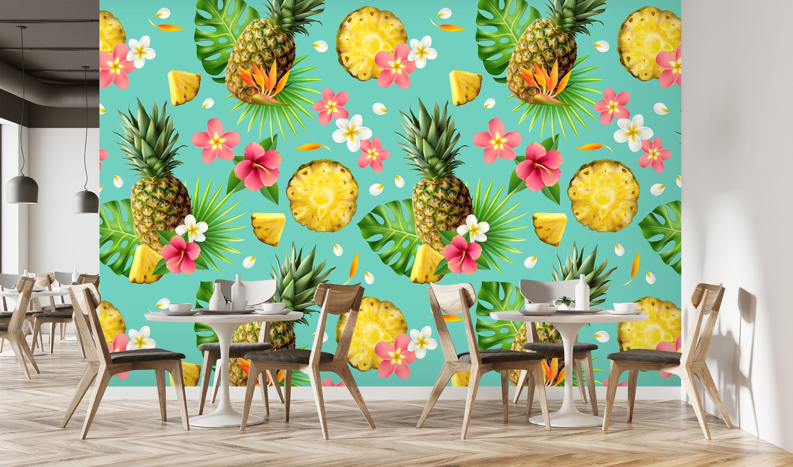3D Pineapple 58009 Wall Murals
