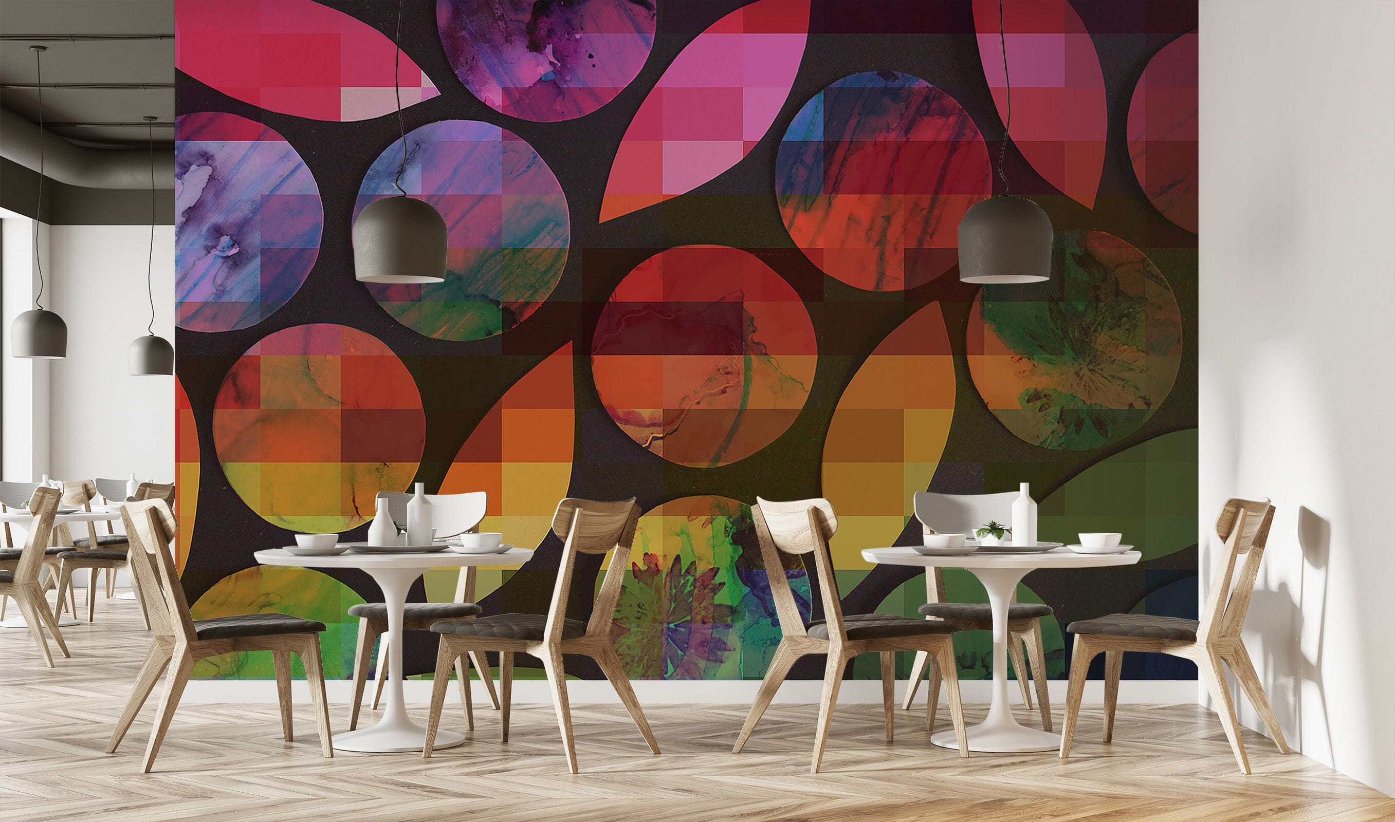 3D Color Geometry 1407 Shandra Smith Wall Mural Wall Murals Wallpaper AJ Wallpaper 2