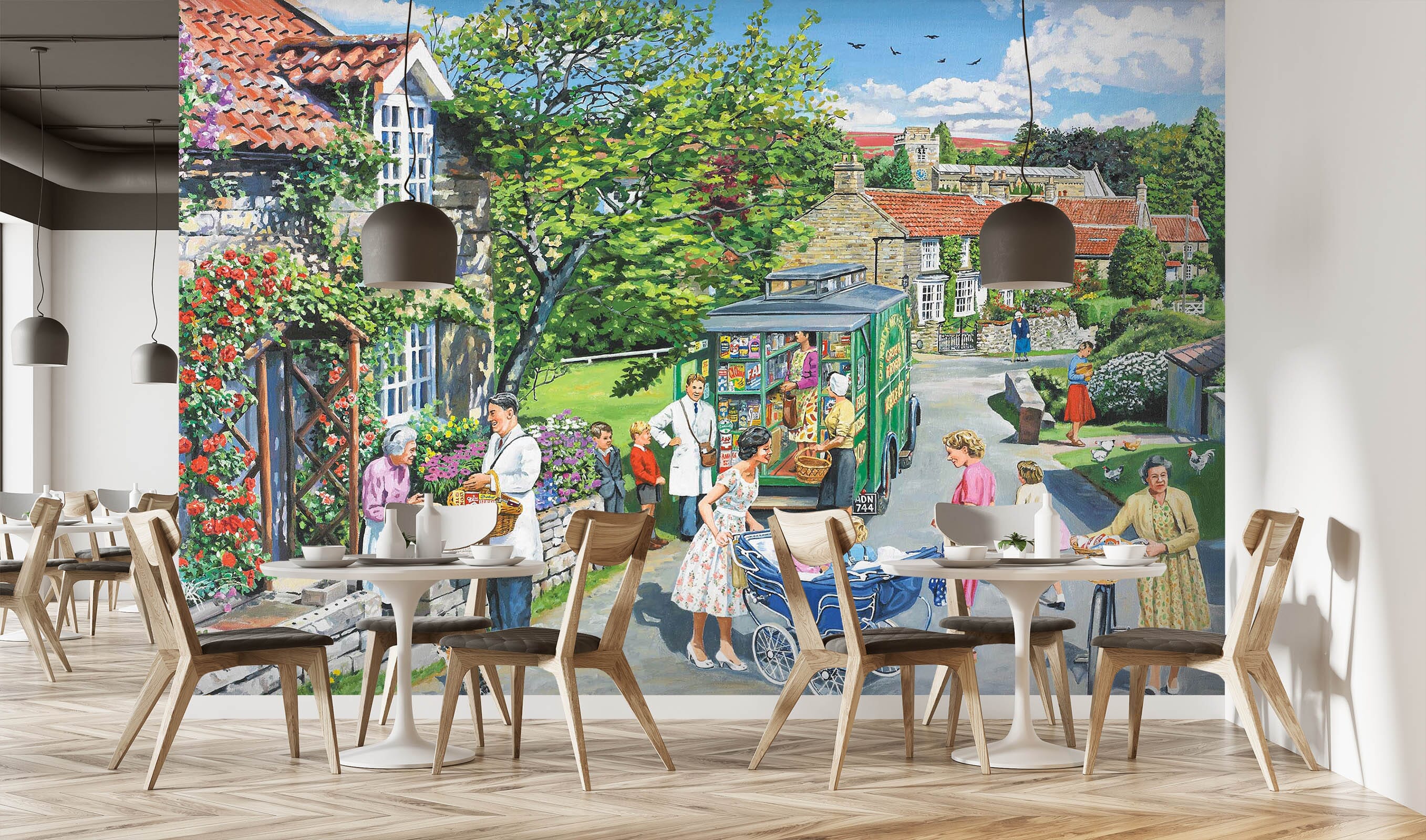 3D The Mobile Shop 1060 Trevor Mitchell Wall Mural Wall Murals Wallpaper AJ Wallpaper 2