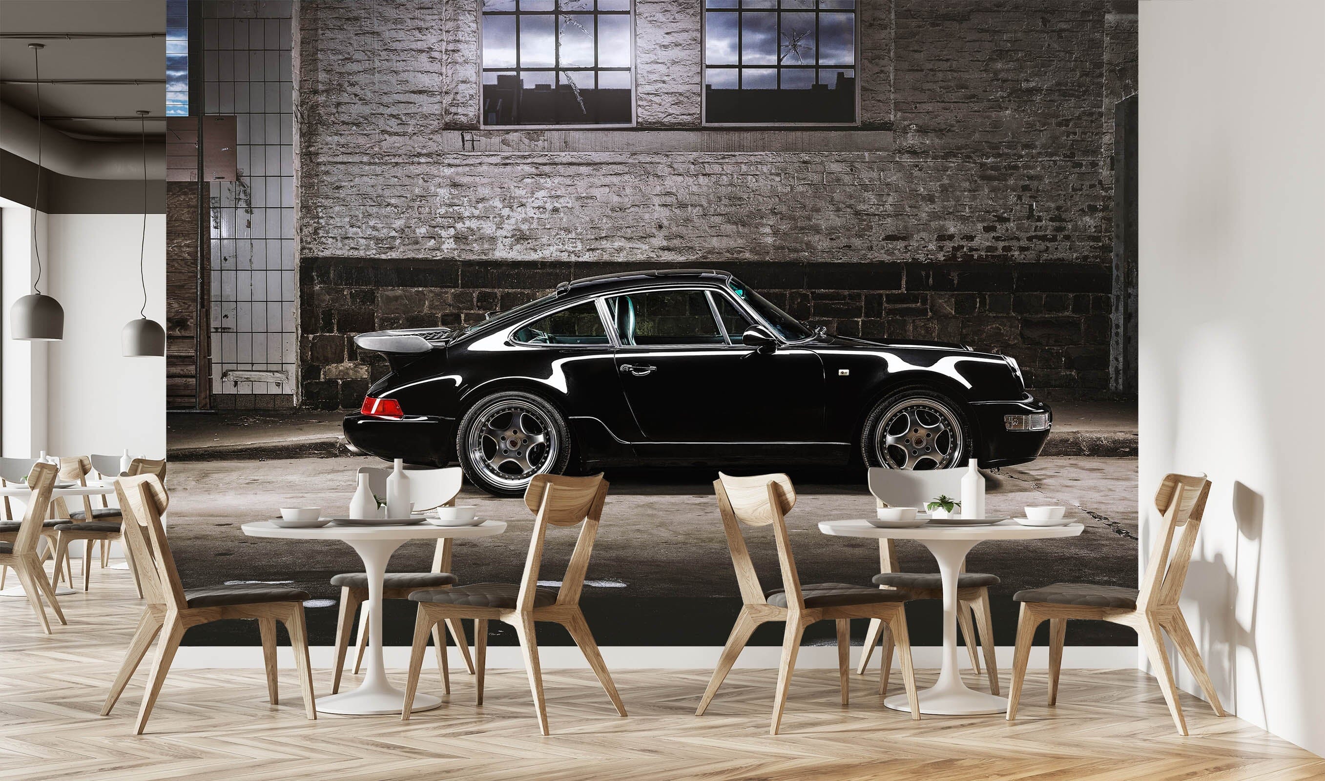 3D Black Luxury Car 1132 Wall Murals Wallpaper AJ Wallpaper 2