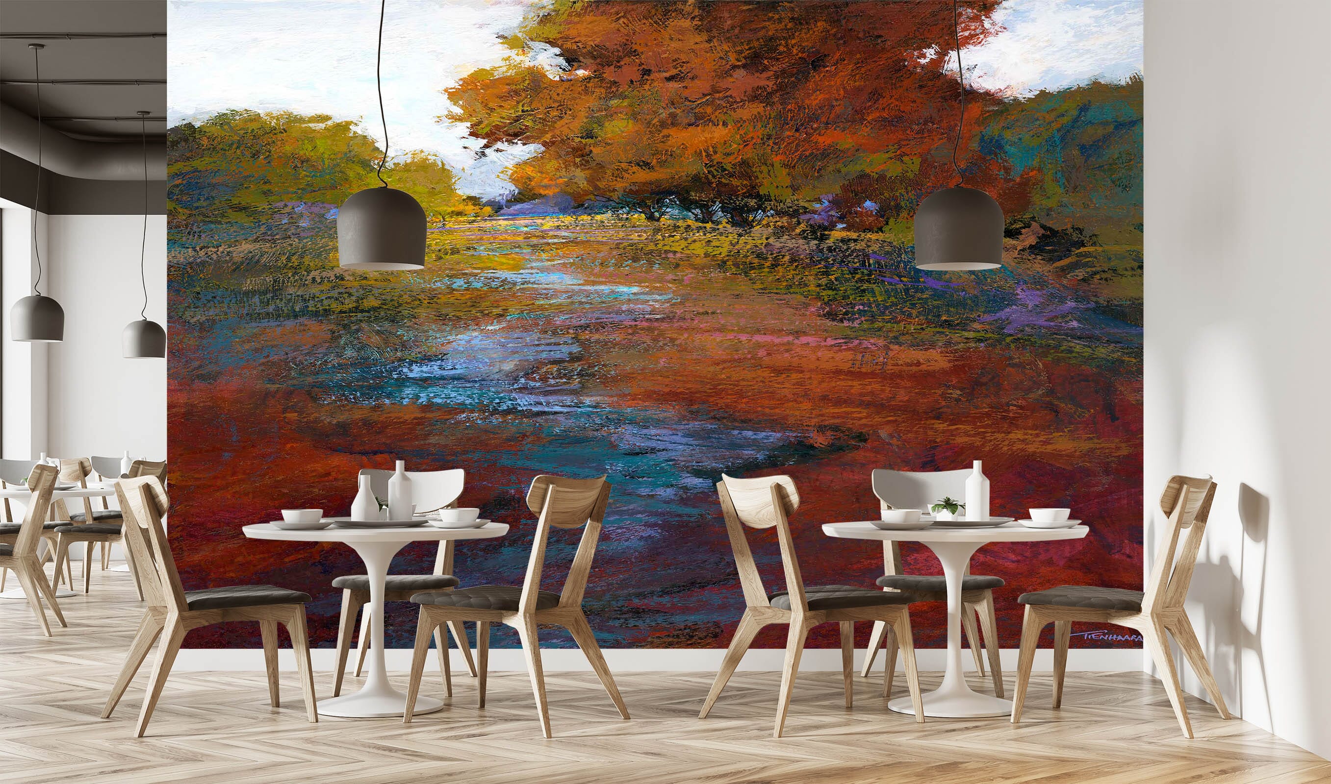 3D Red Maple Leaf 1540 Michael Tienhaara Wall Mural Wall Murals Wallpaper AJ Wallpaper 2