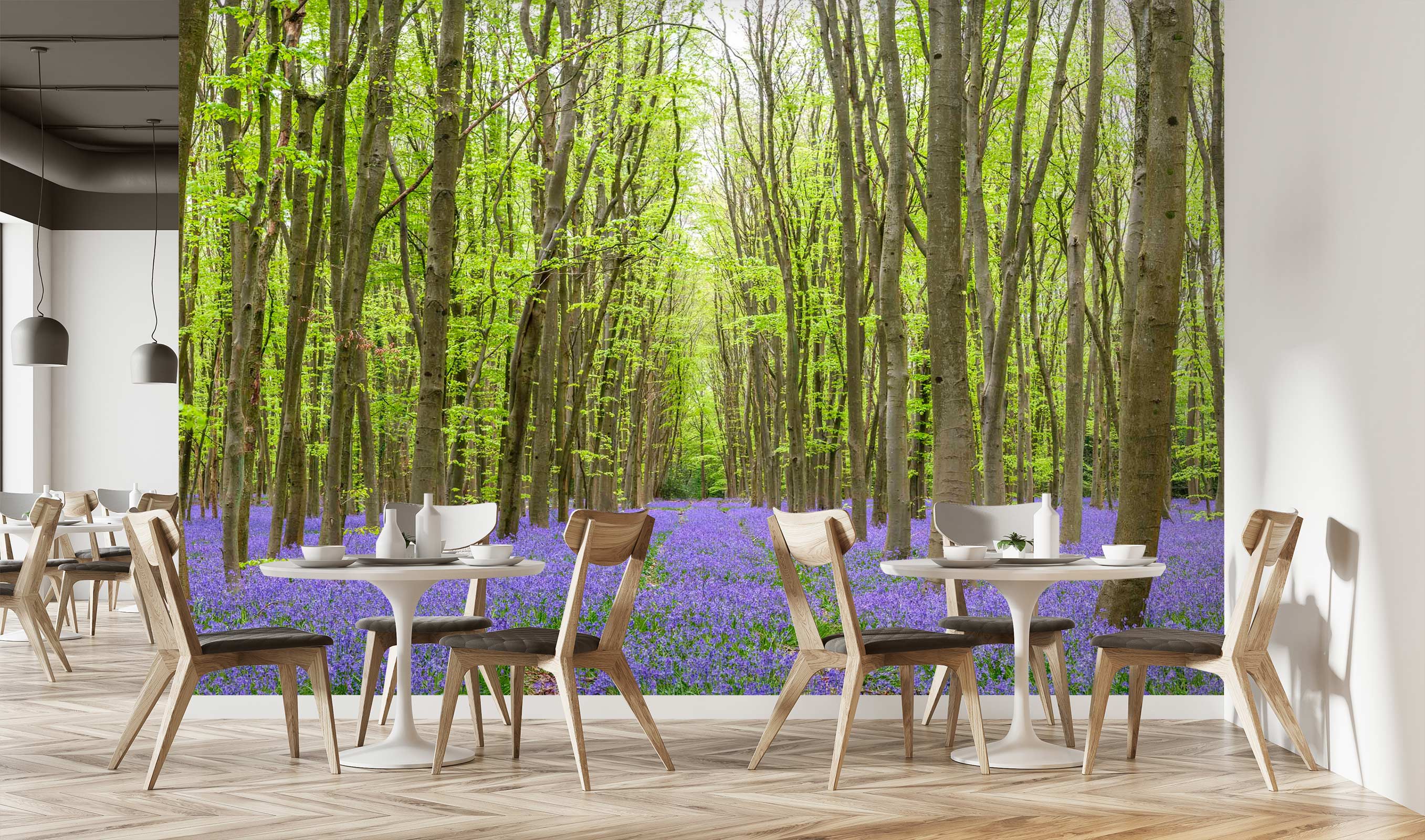 3D Purple Flower Forest 6298 Assaf Frank Wall Mural Wall Murals