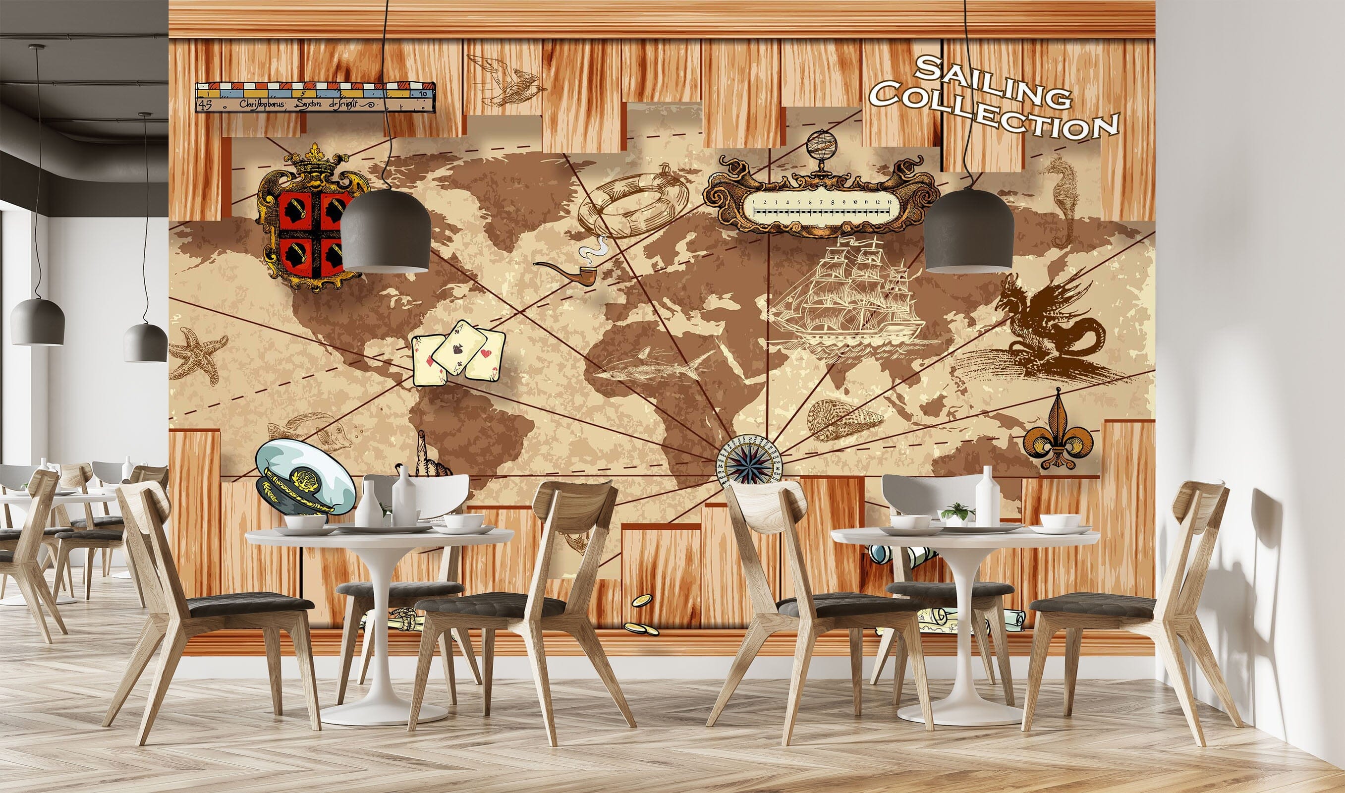 3D World Map 2050 Wall Murals Wallpaper AJ Wallpaper 2