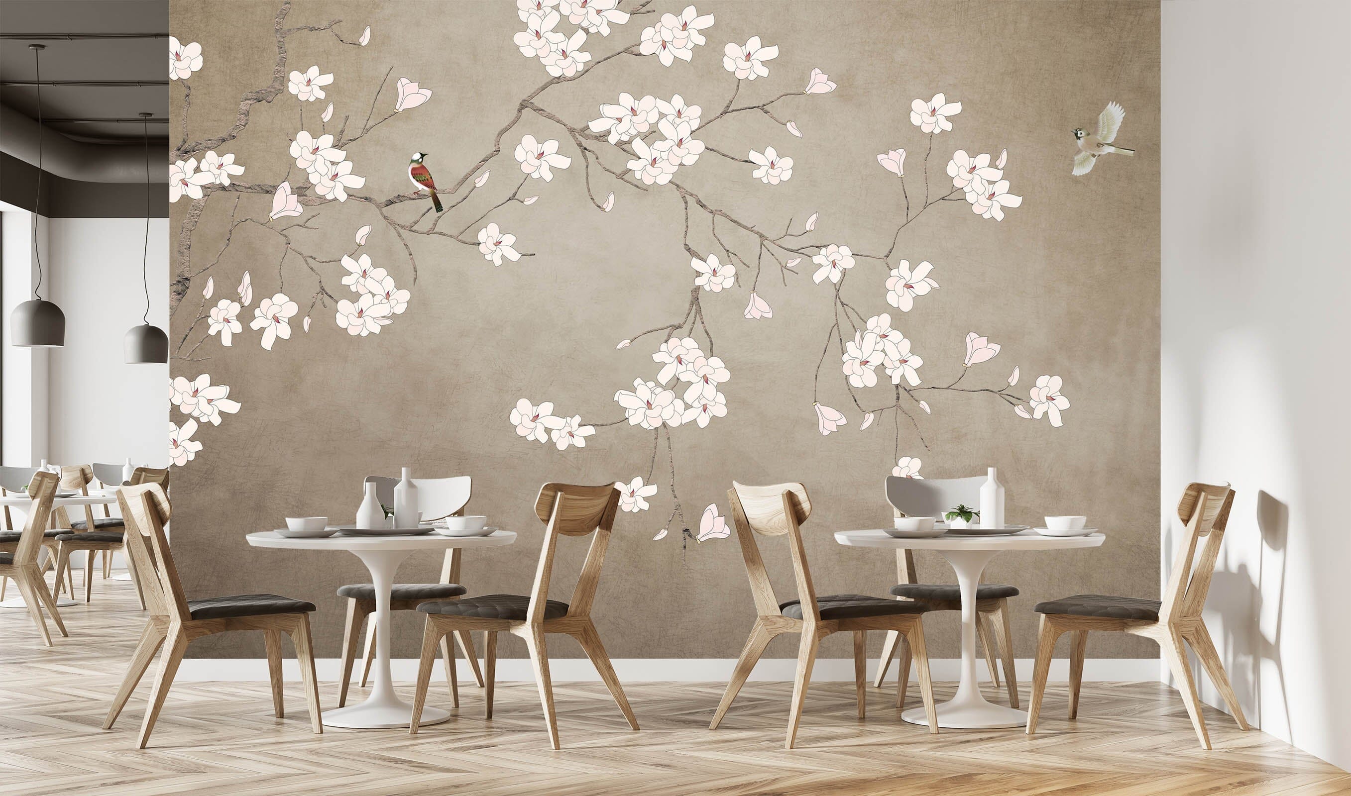 3D Peach Blossom 1435 Wall Murals Wallpaper AJ Wallpaper 2