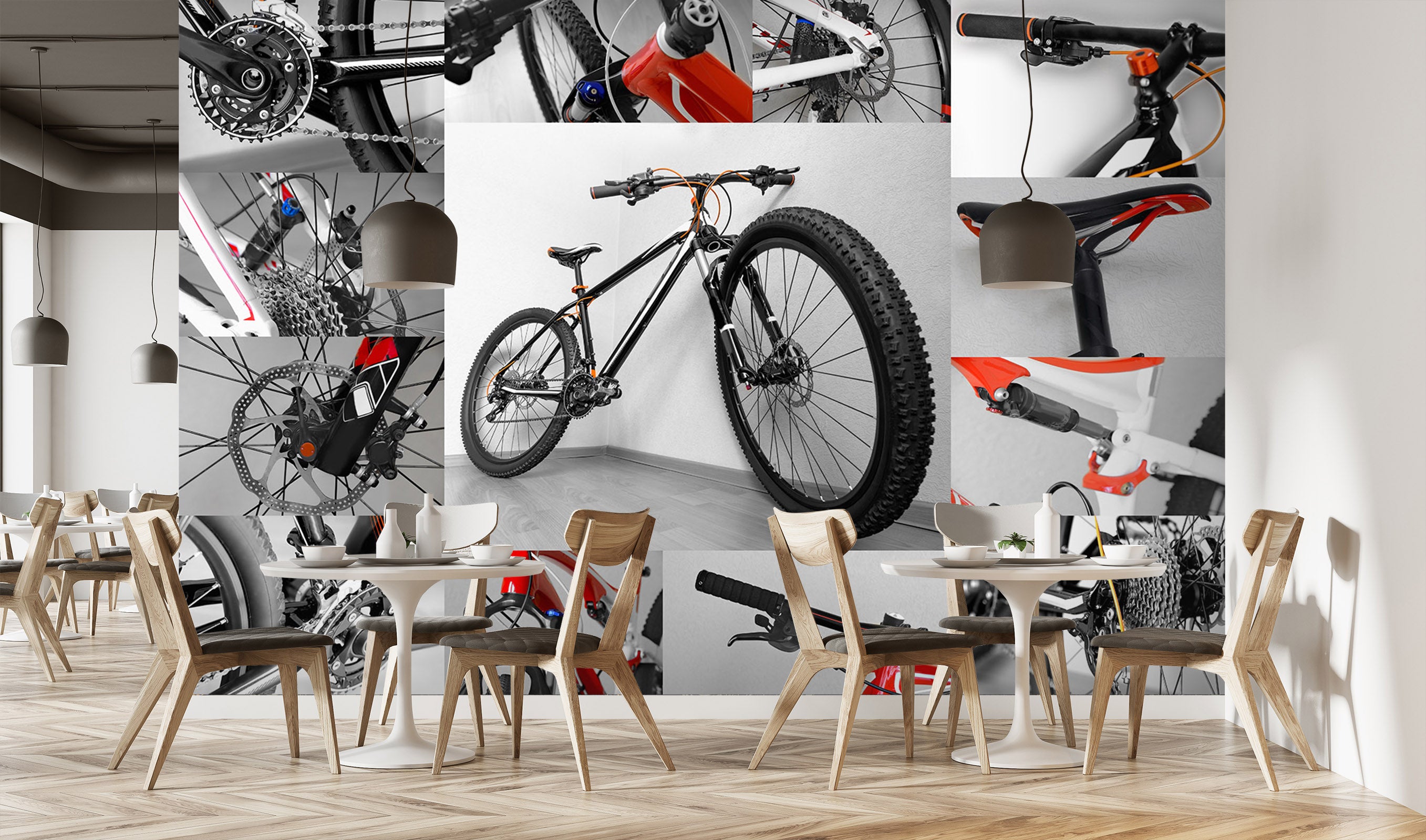 3D Mountain Bike 396 Vehicle Wall Murals