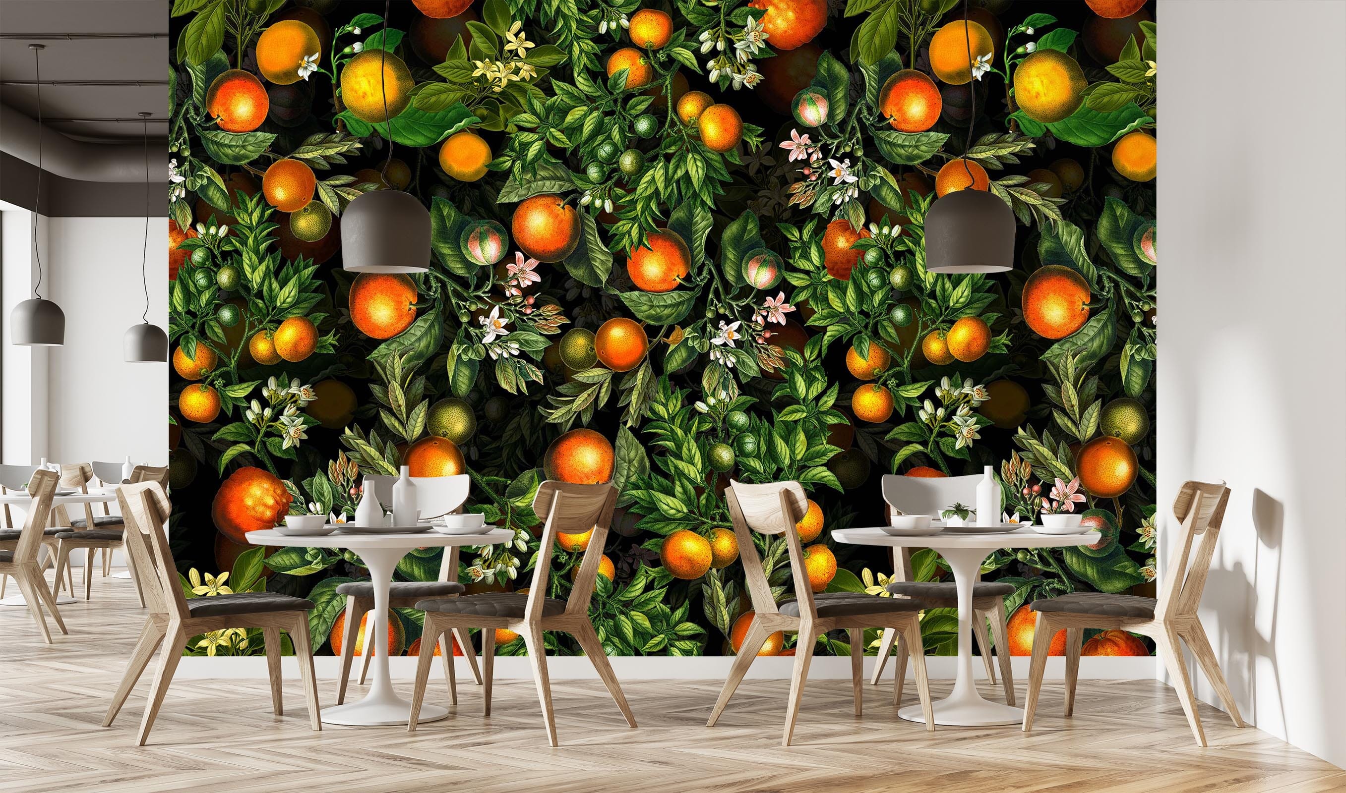 3D Orange Orchard 106 Uta Naumann Wall Mural Wall Murals Wallpaper AJ Wallpaper 2