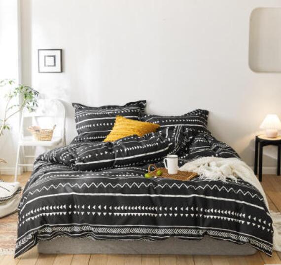 3D Black 16045 Bed Pillowcases Quilt