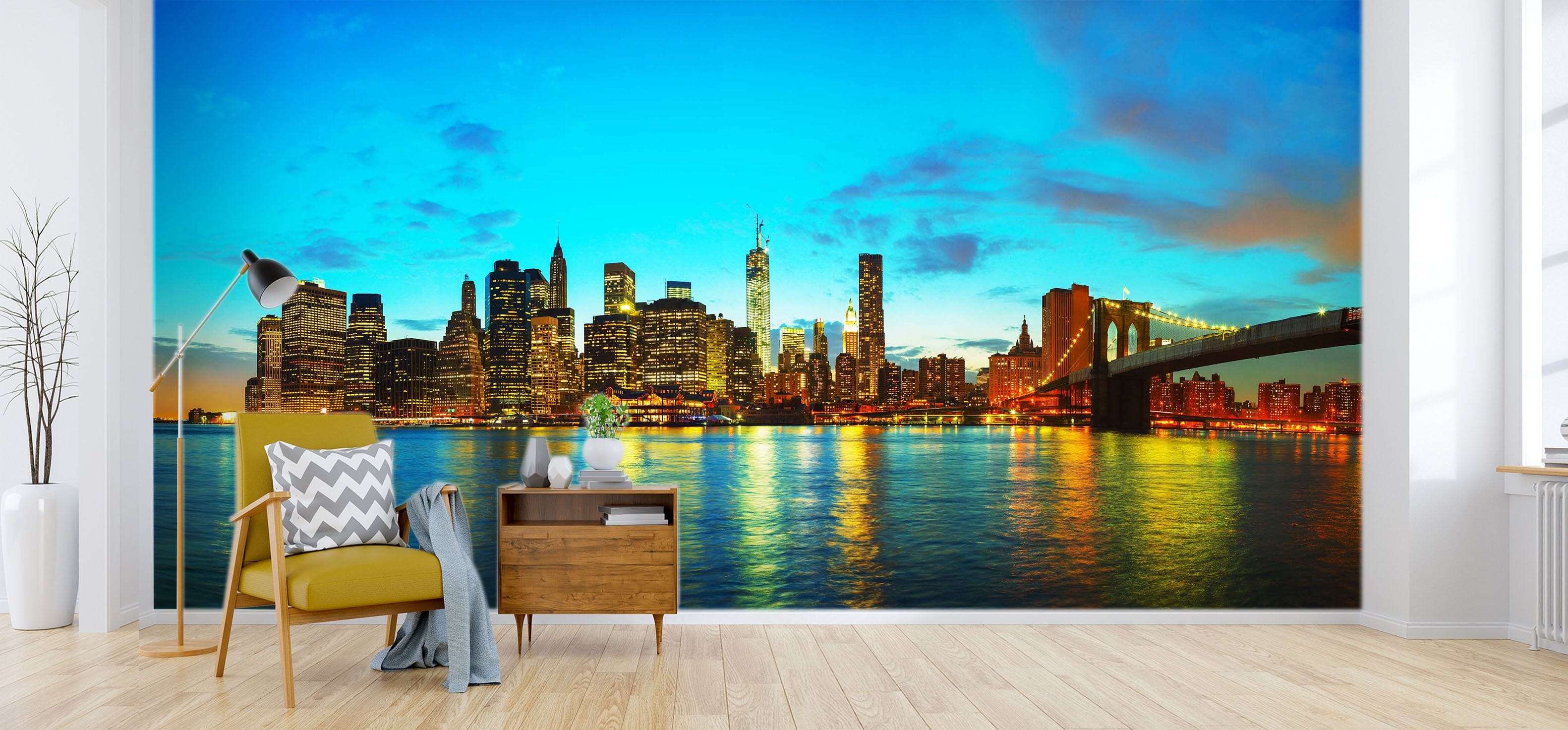 3D City Lights 1449 Wall Murals Wallpaper AJ Wallpaper 2