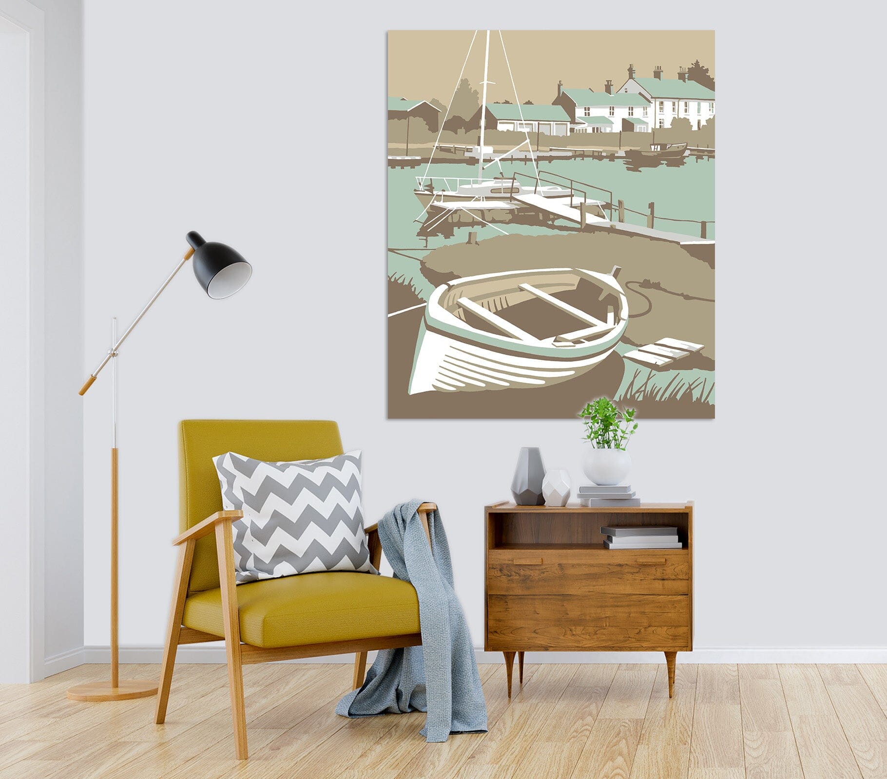 3D Southwold Harbour 062 Steve Read Wall Sticker Wallpaper AJ Wallpaper 2