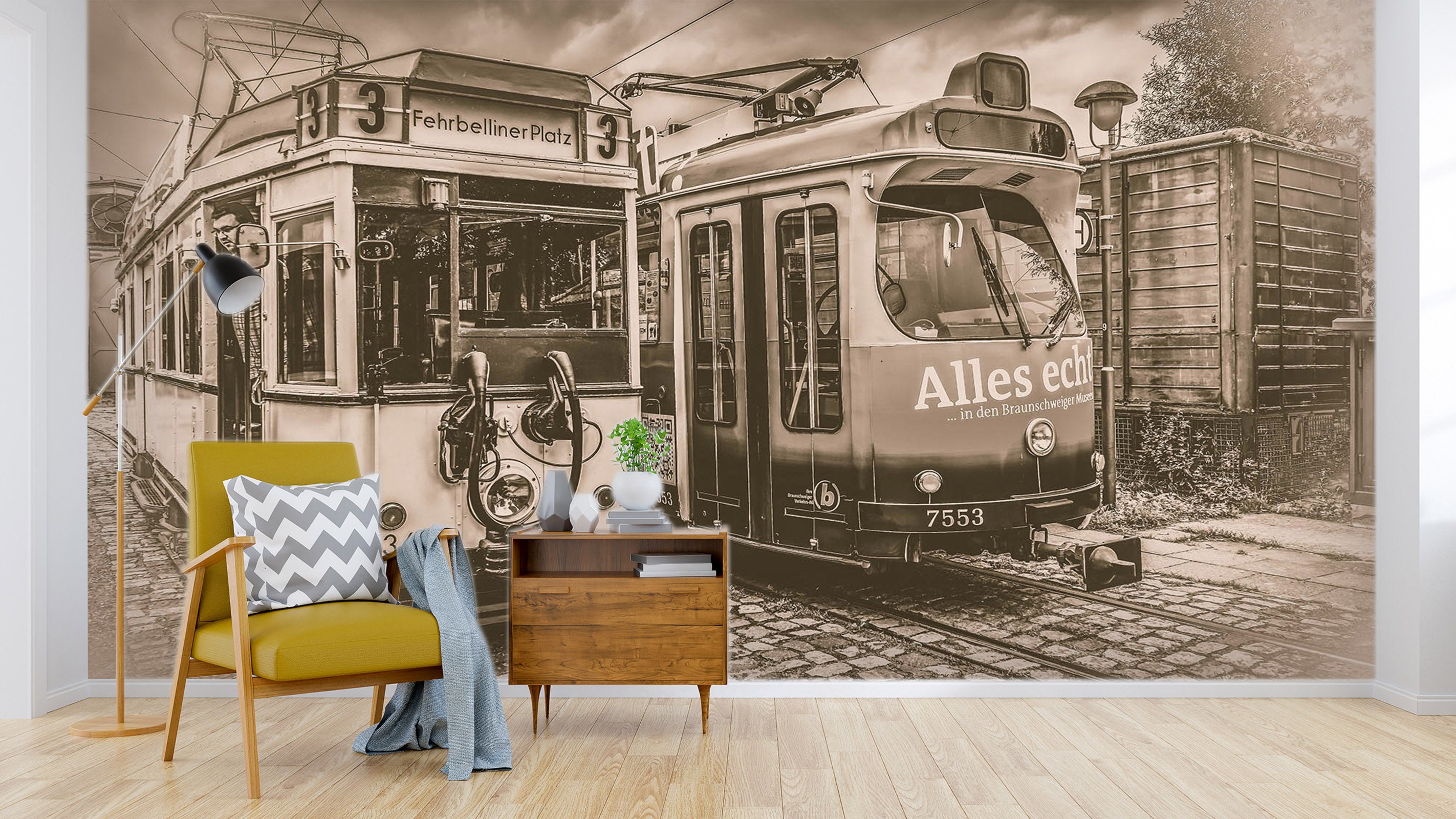 3D Abandoned Train 047 Vehicle Wall Murals