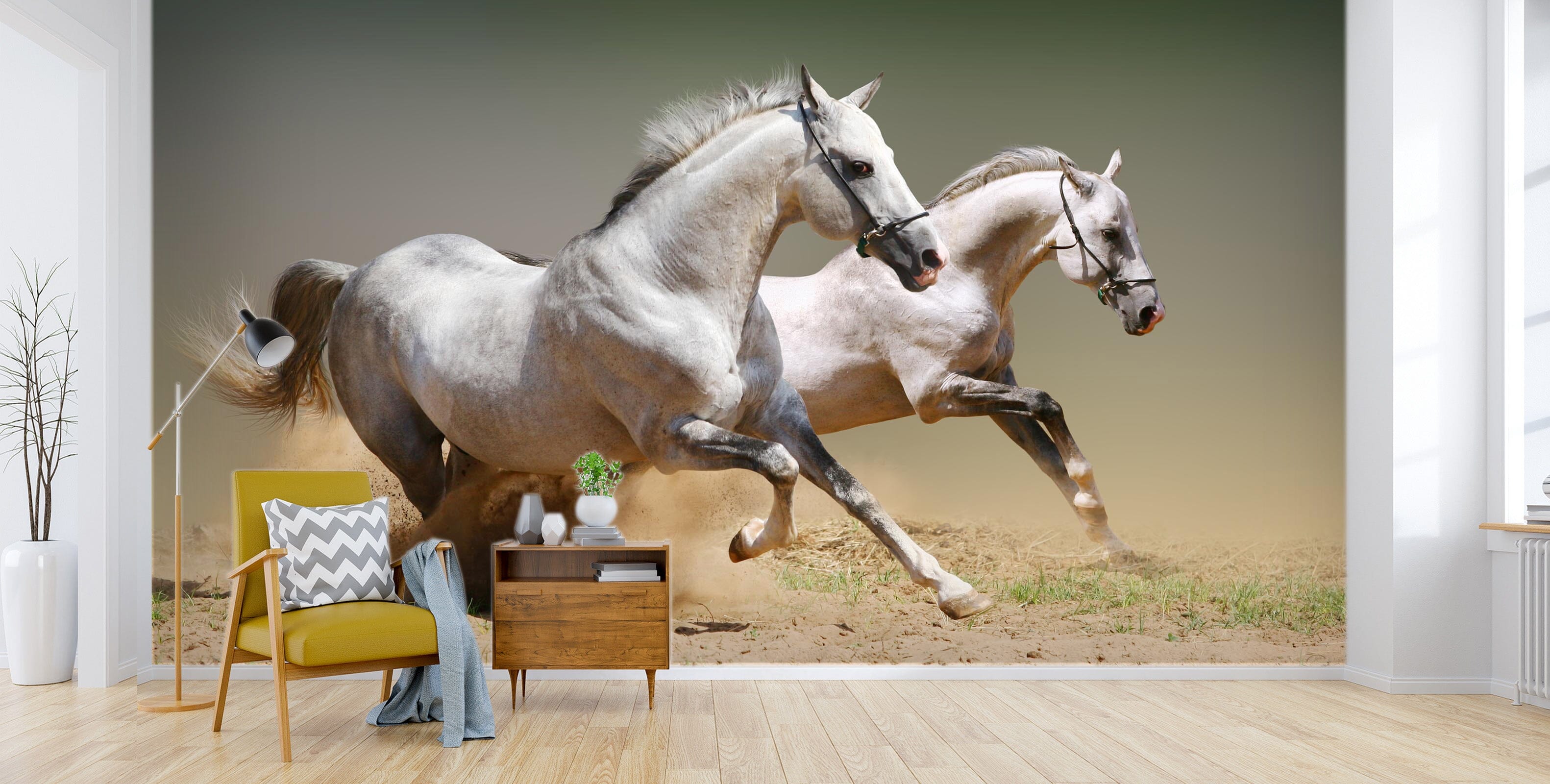 3D Running Horse 1439 Wall Murals Wallpaper AJ Wallpaper 2