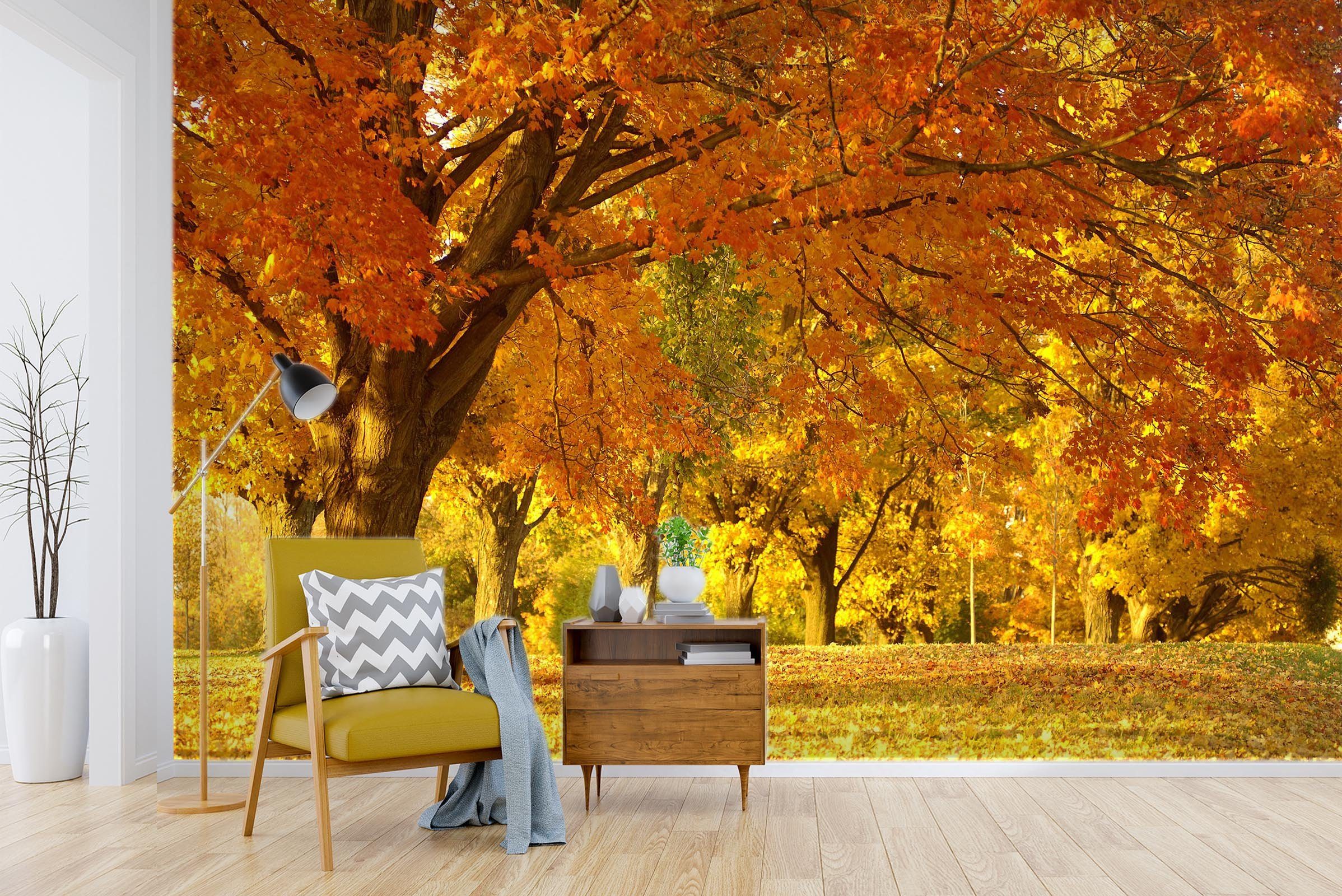 3D Autumn Landscape 1506 Wall Murals Wallpaper AJ Wallpaper 2