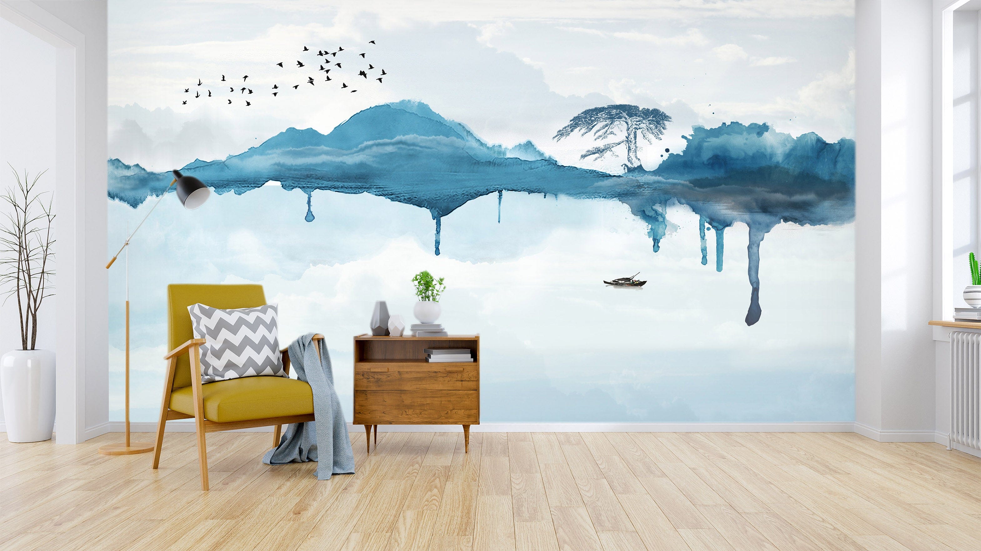 3D Valley River 1418 Wall Murals Wallpaper AJ Wallpaper 2
