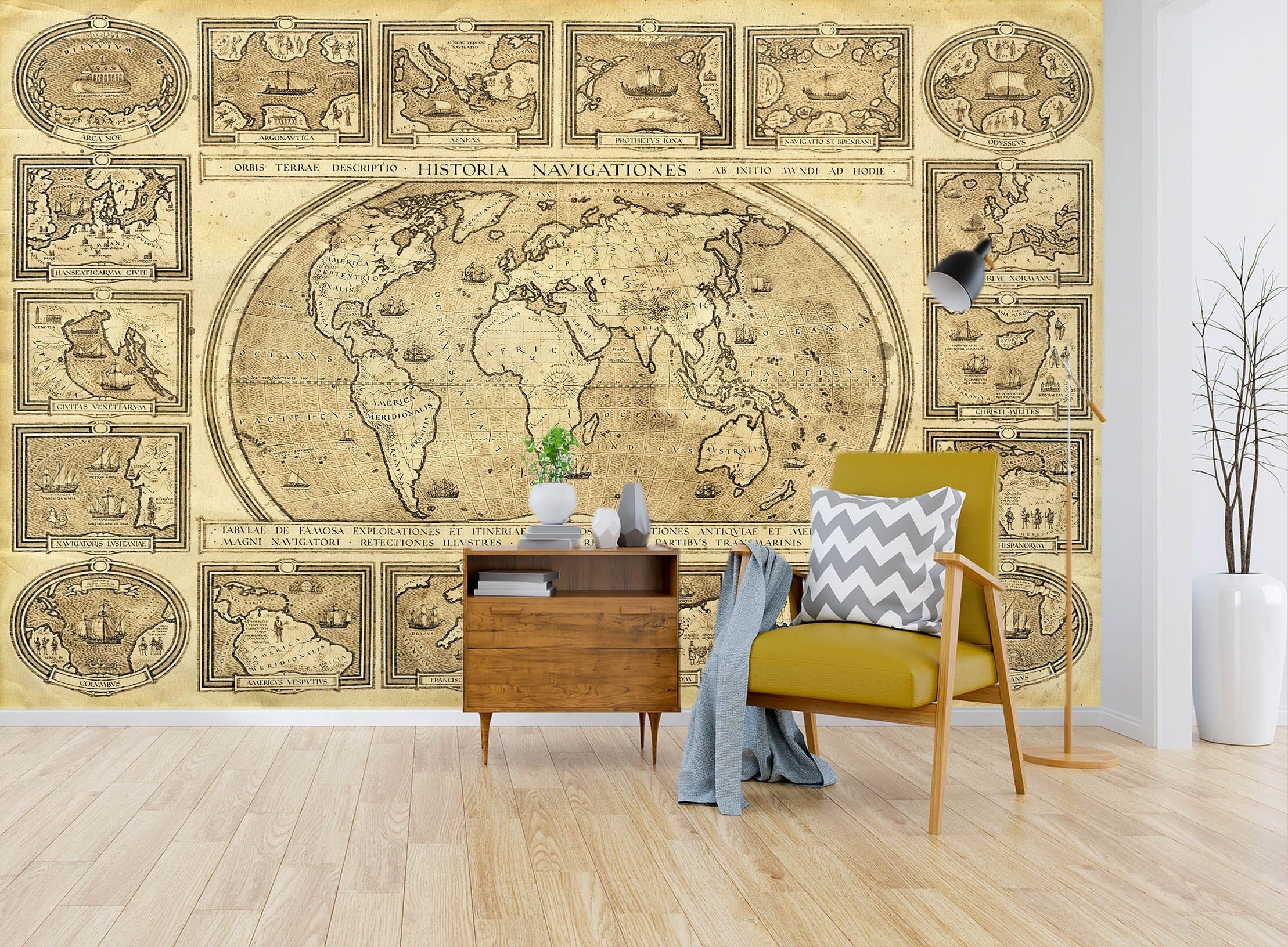 3D World Distribution 2026 World Map Wall Murals Wallpaper AJ Wallpaper 2
