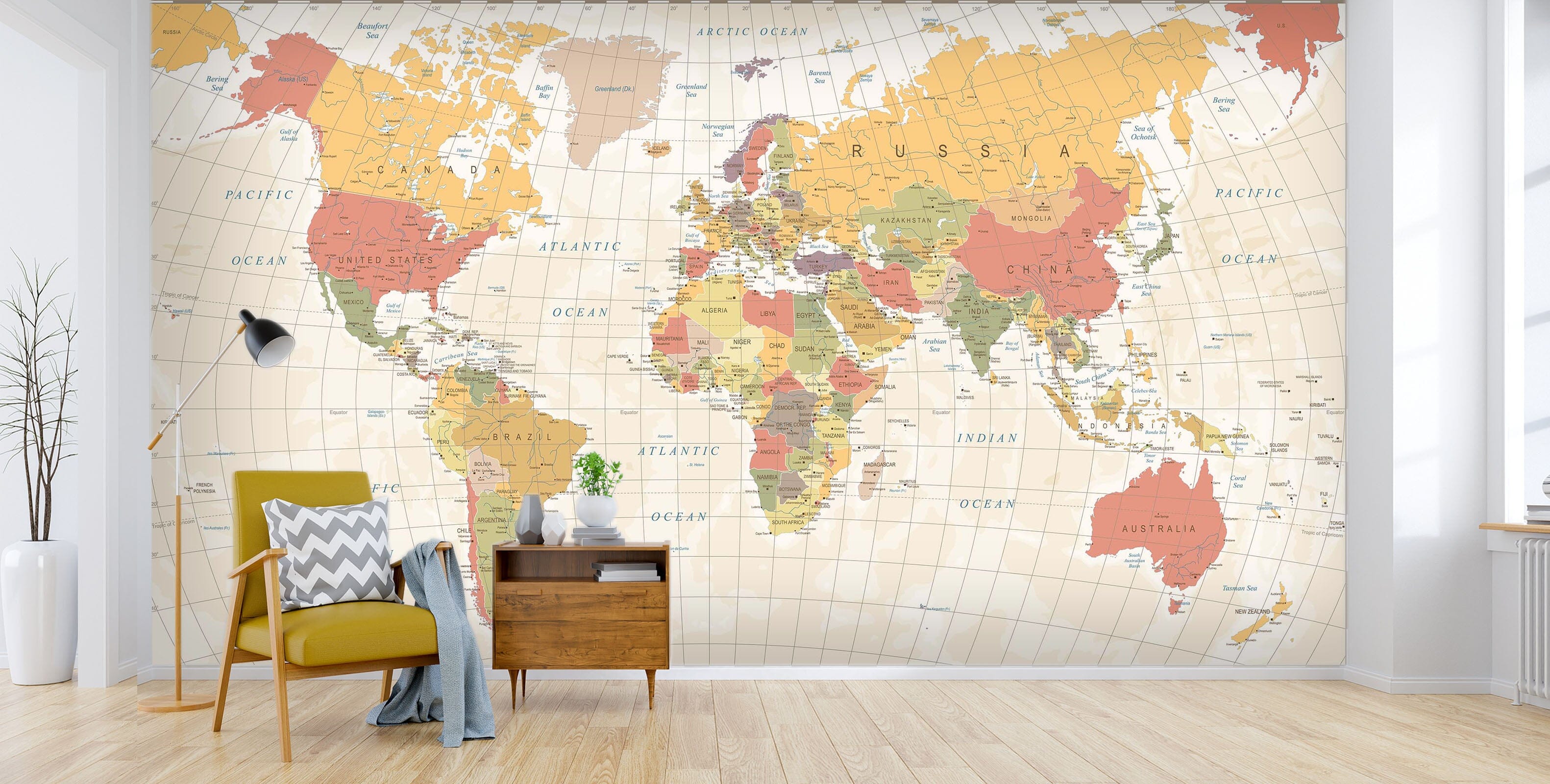 3D Map 1467 Wall Murals Wallpaper AJ Wallpaper 2