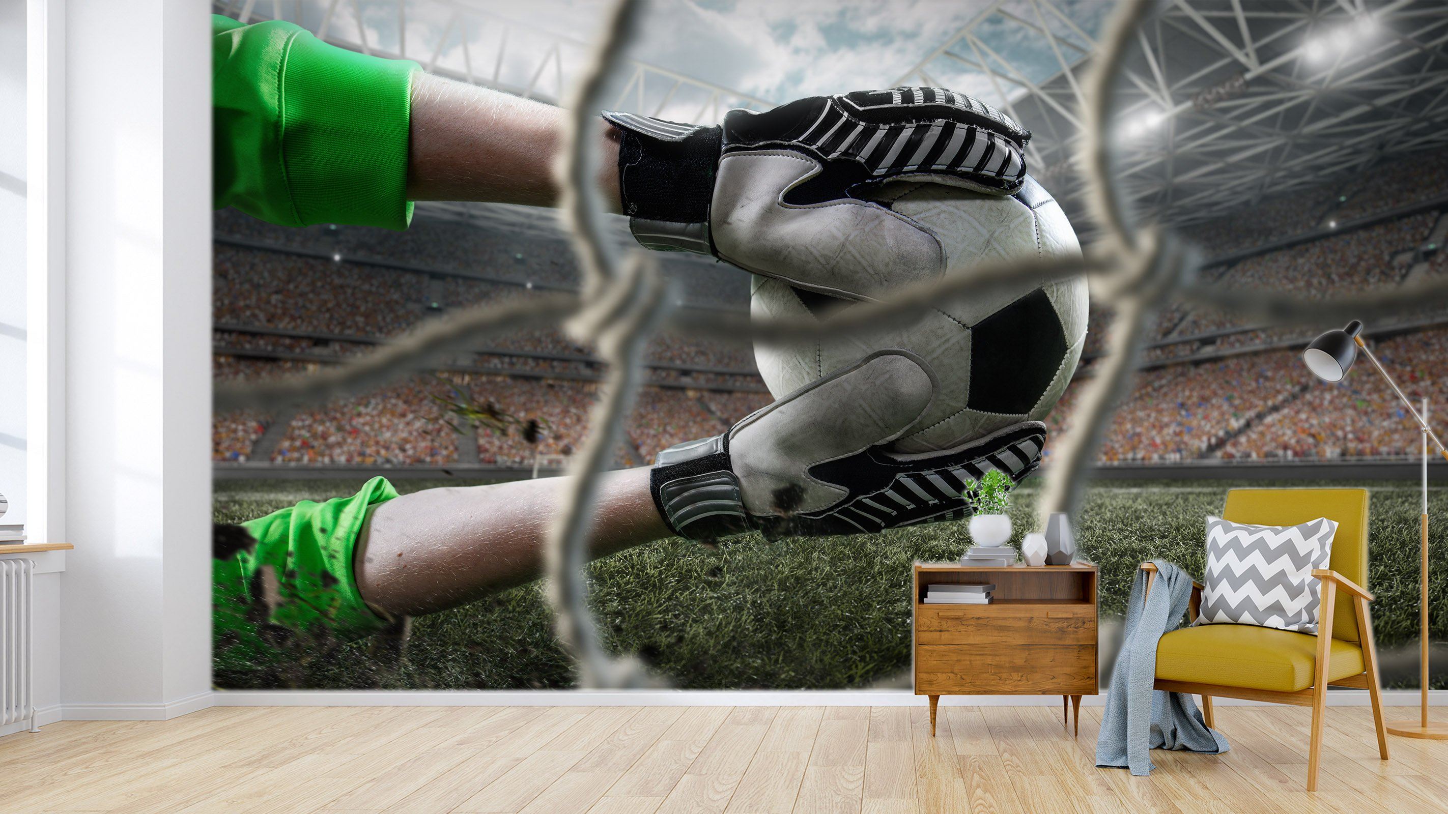 3D Football Goalkeeper 1654 Wallpaper AJ Wallpaper 2