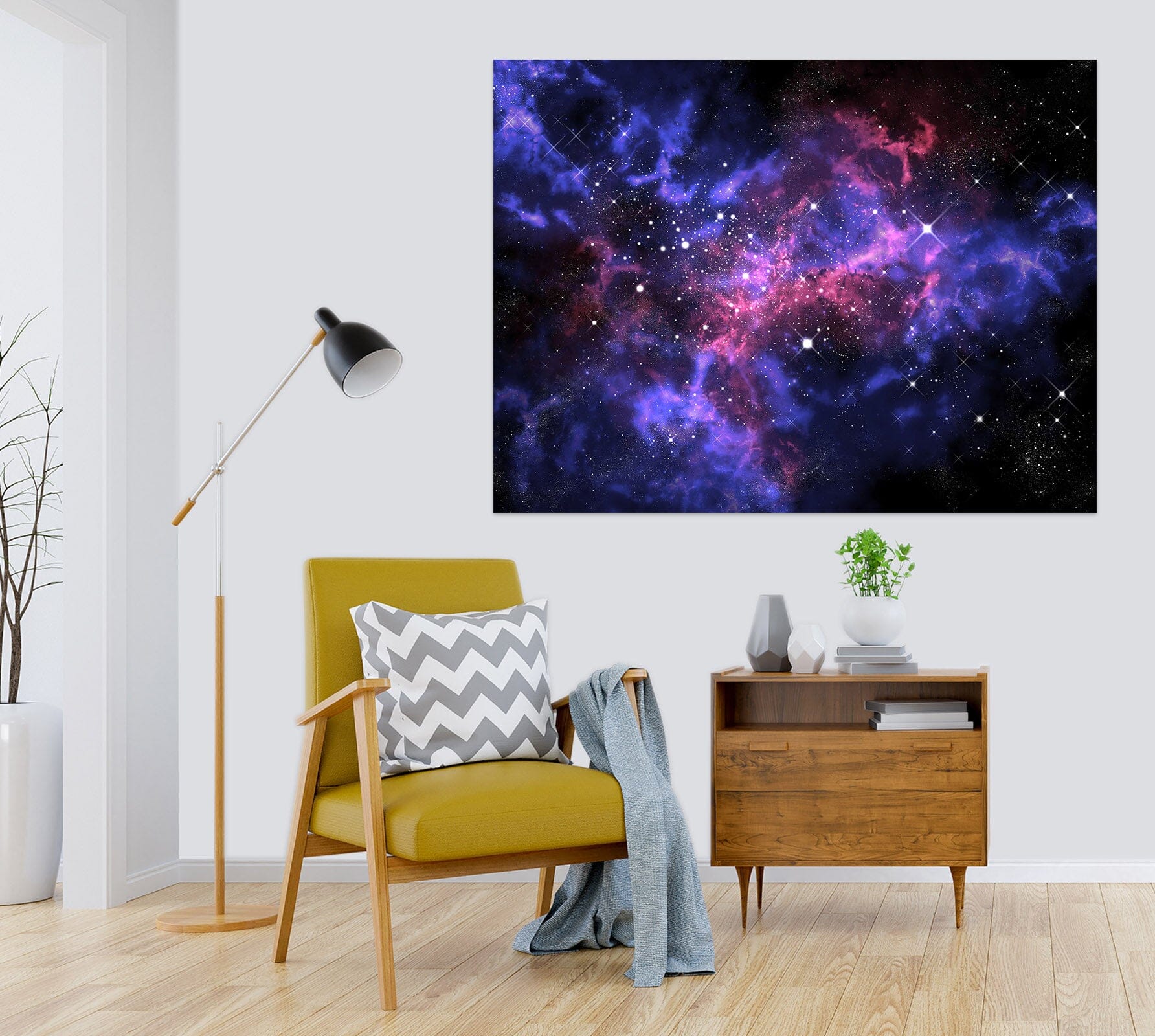 3D Purple Starry Sky 1069 Wall Sticker Wallpaper AJ Wallpaper 2