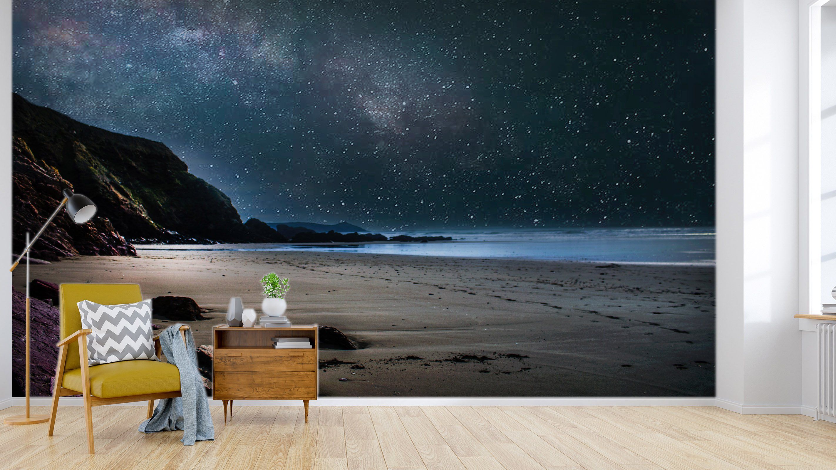 3D Beach Cliff Evening 669 Wallpaper AJ Wallpaper