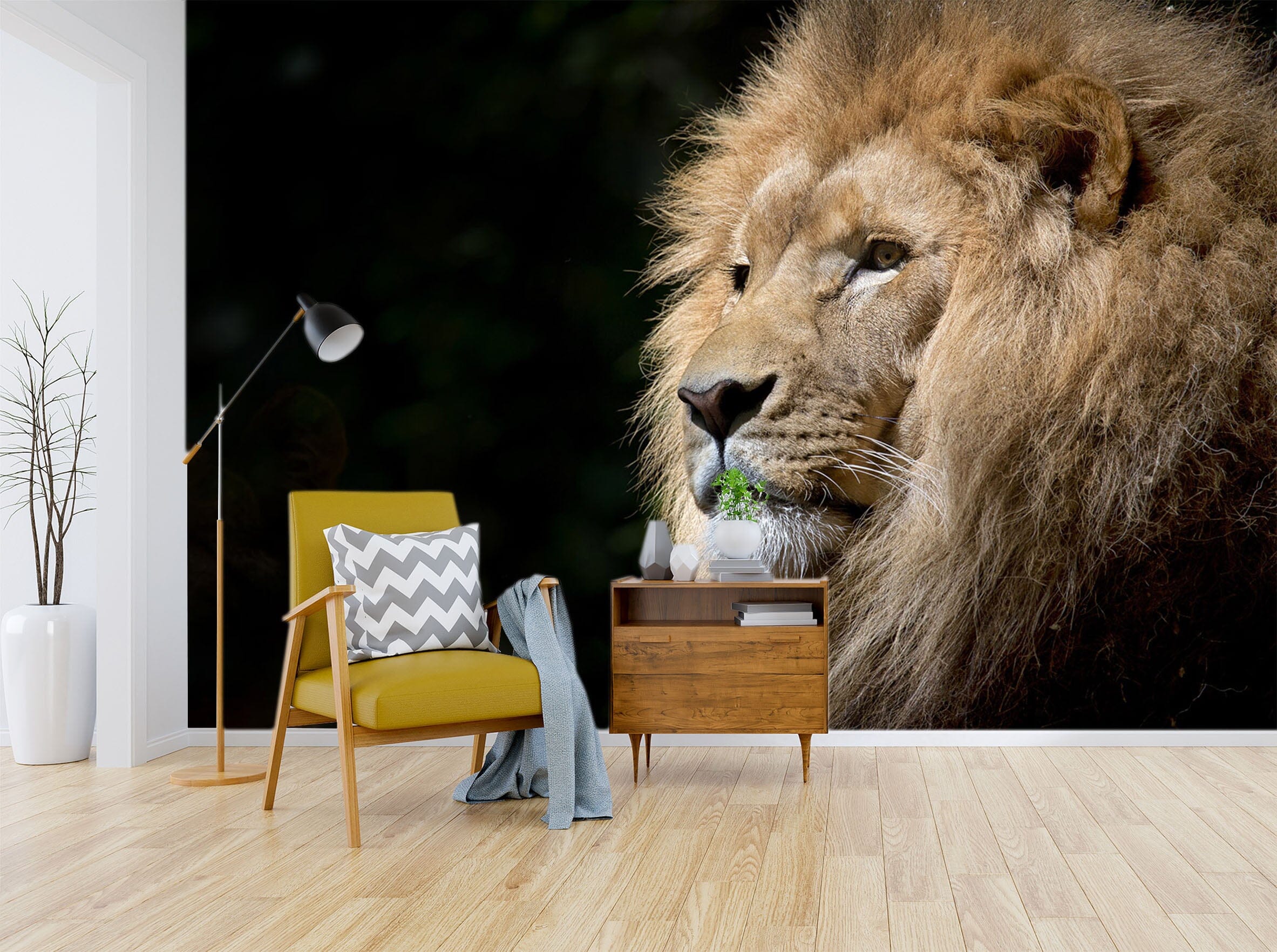 3D Mighty Lion 163 Wall Murals Wallpaper AJ Wallpaper 2