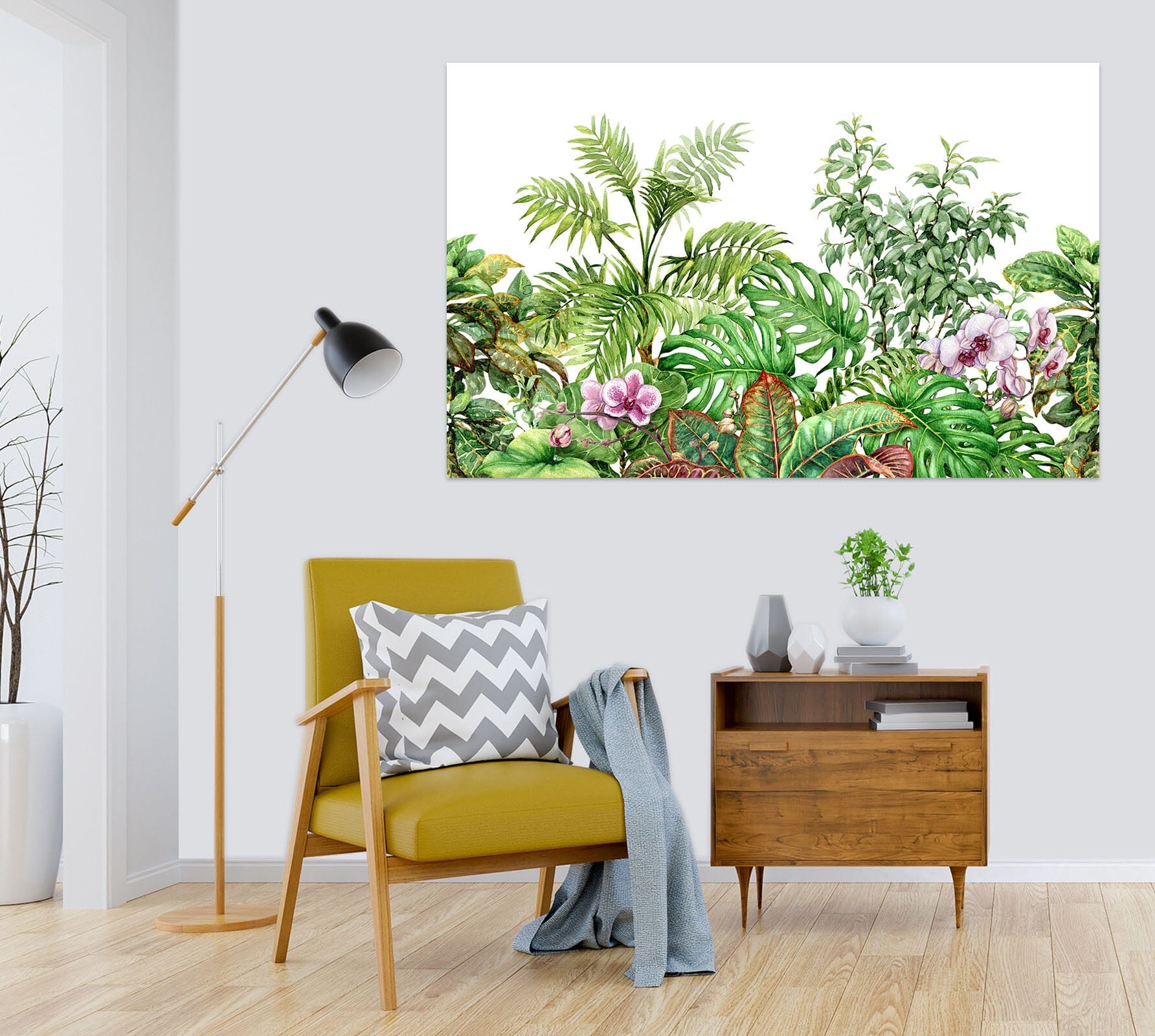 3D Leaves Growing 1095 Wall Sticker Wallpaper AJ Wallpaper 2