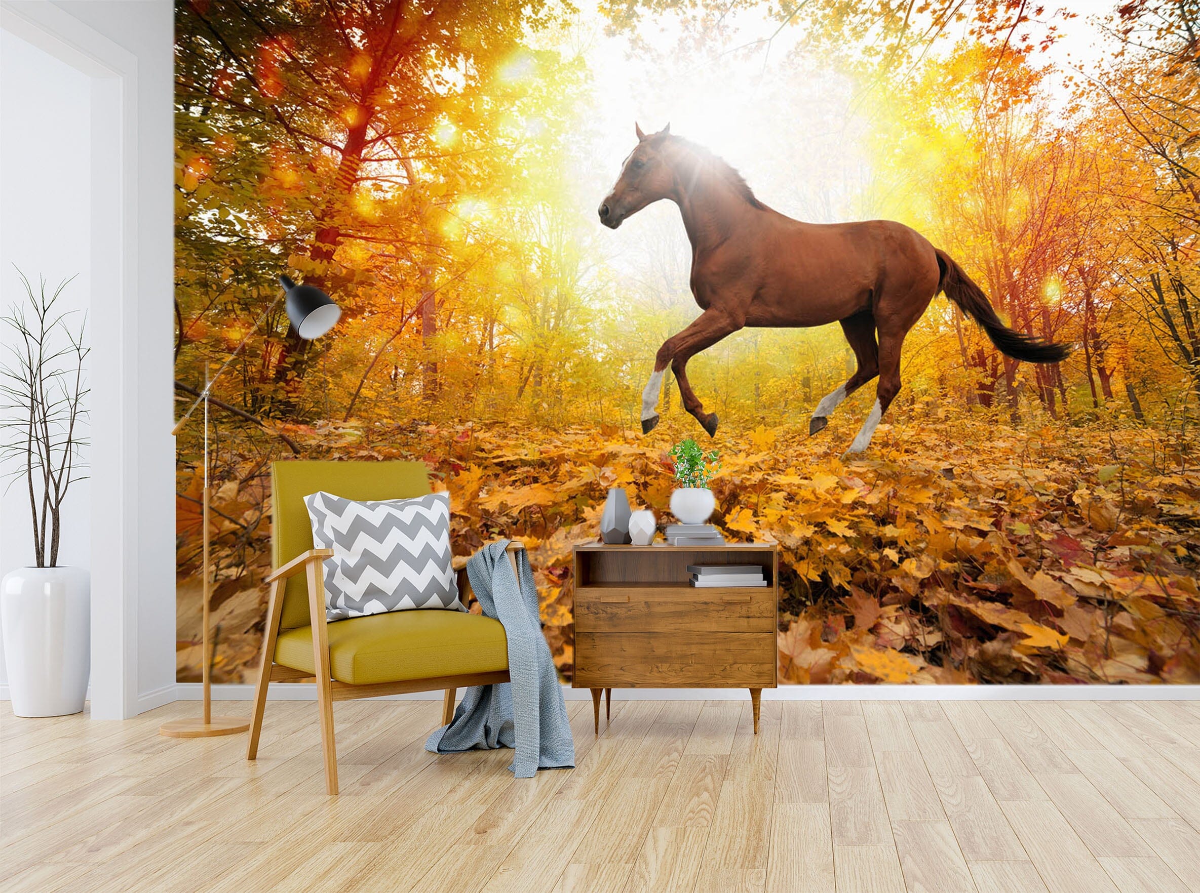 3D Maple Horse 190 Wall Murals Wallpaper AJ Wallpaper 2