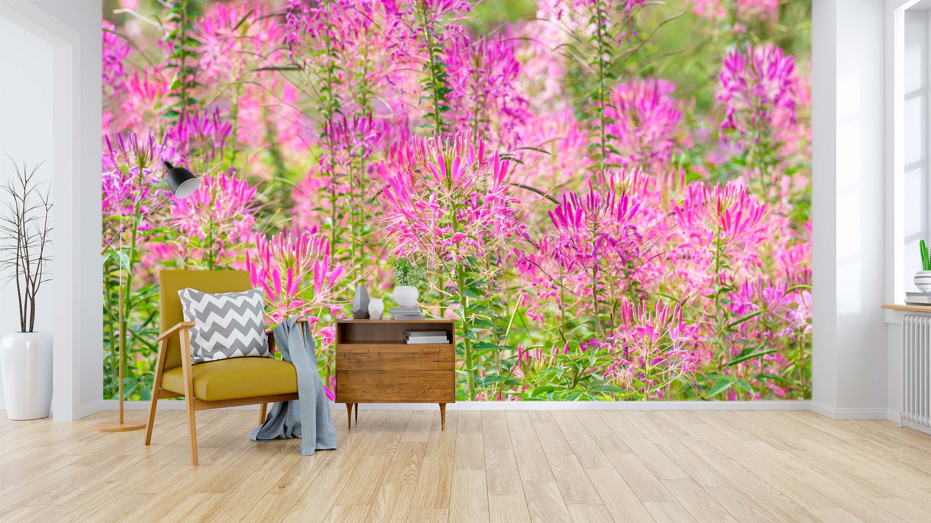 3D Pink Flowers 6267 Assaf Frank Wall Mural Wall Murals