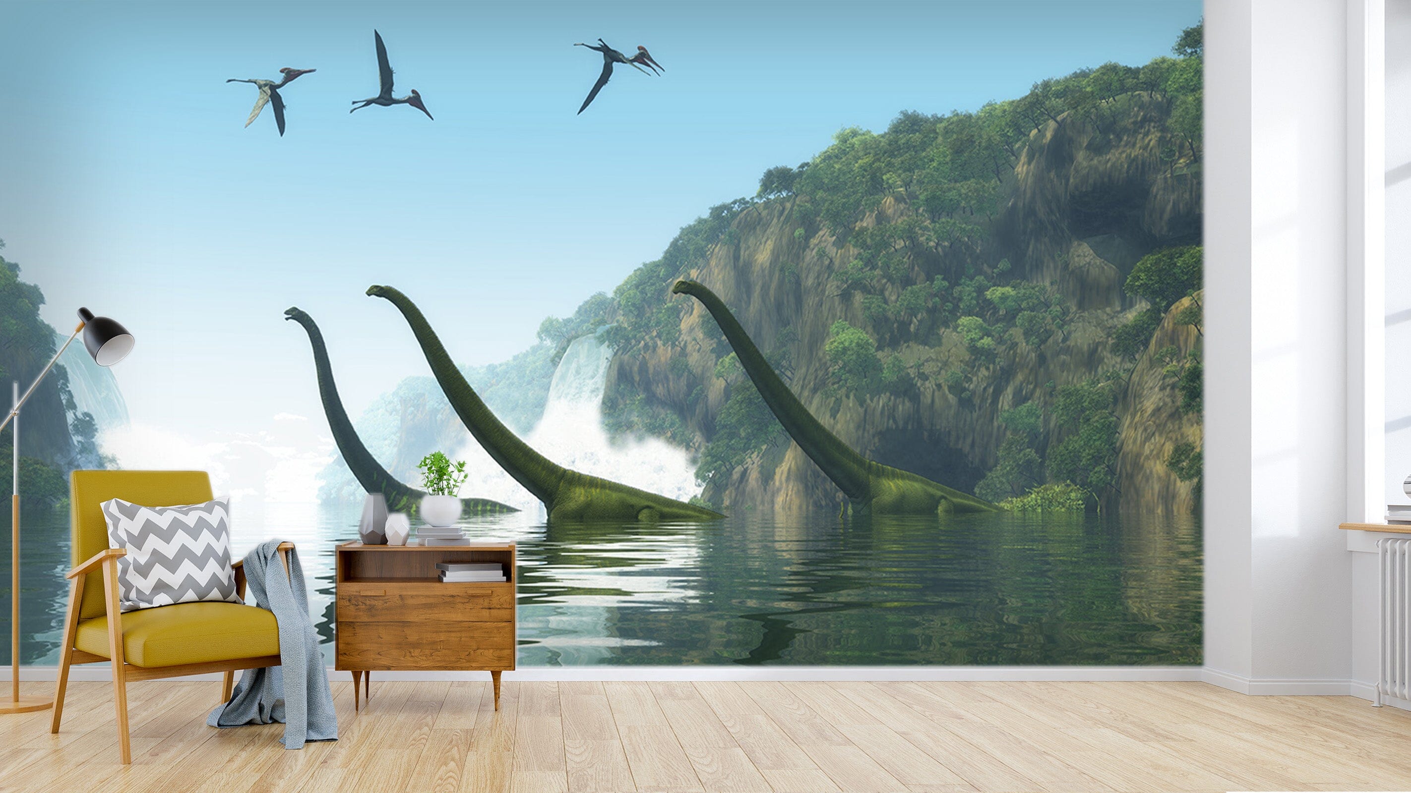 3D Dinosaur World 1565 Wall Murals Wallpaper AJ Wallpaper 2