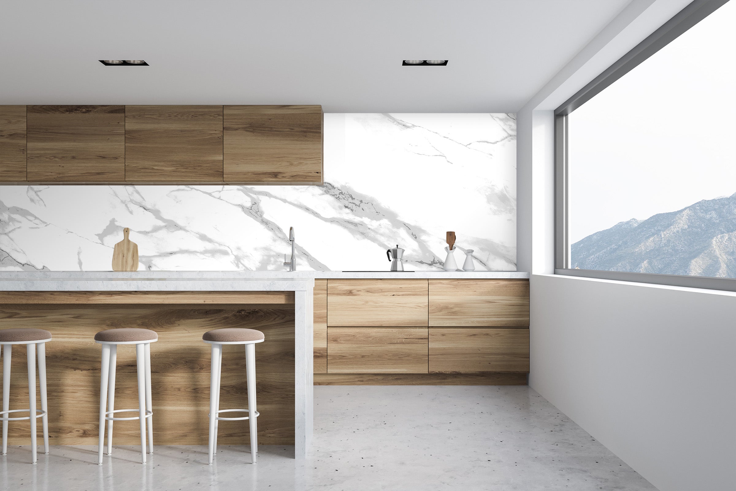 3D White Marble Pattern 58188 Wall Murals