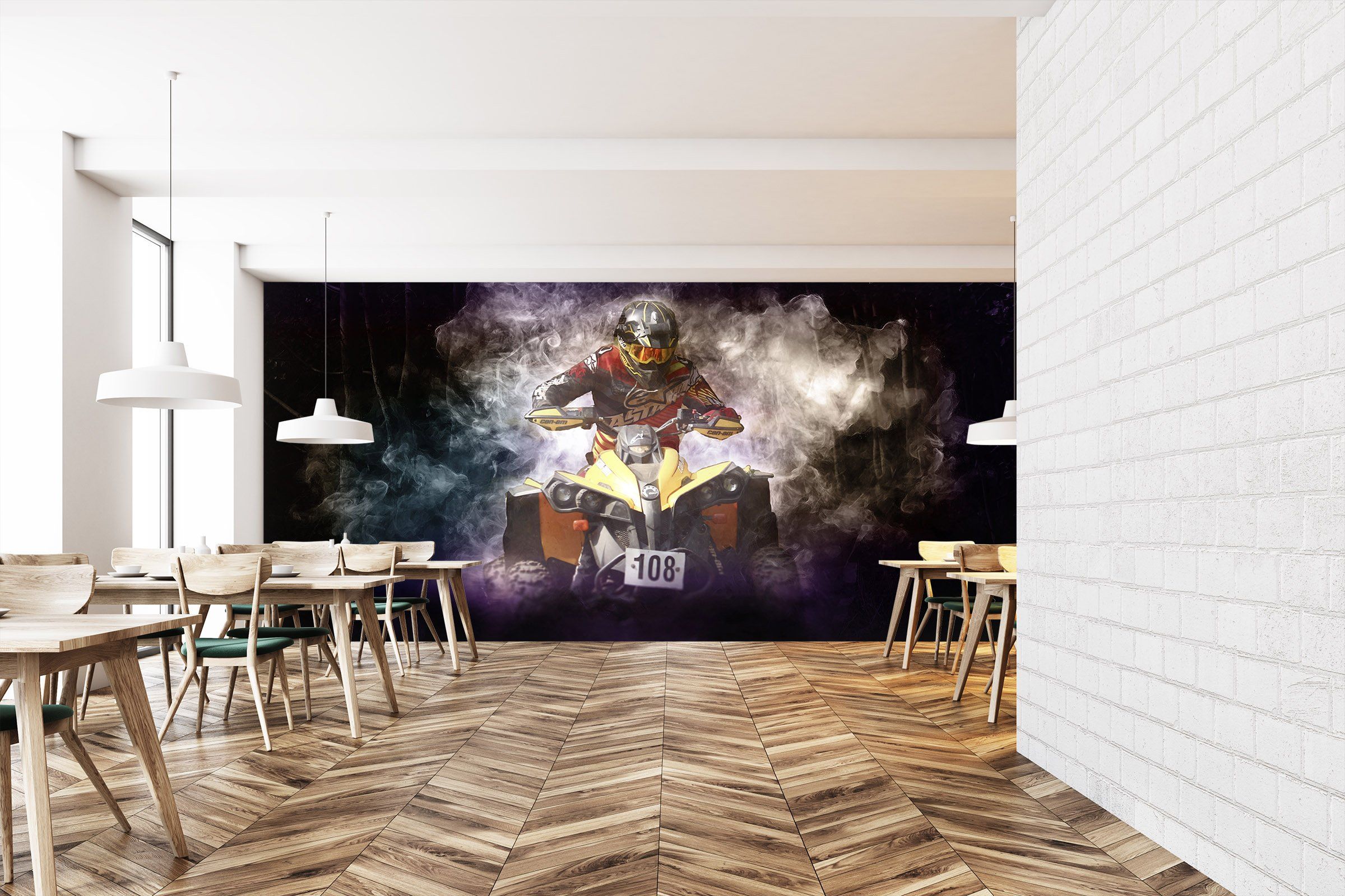 3D Motocross 1000 Vehicle Wall Murals Wallpaper AJ Wallpaper 2