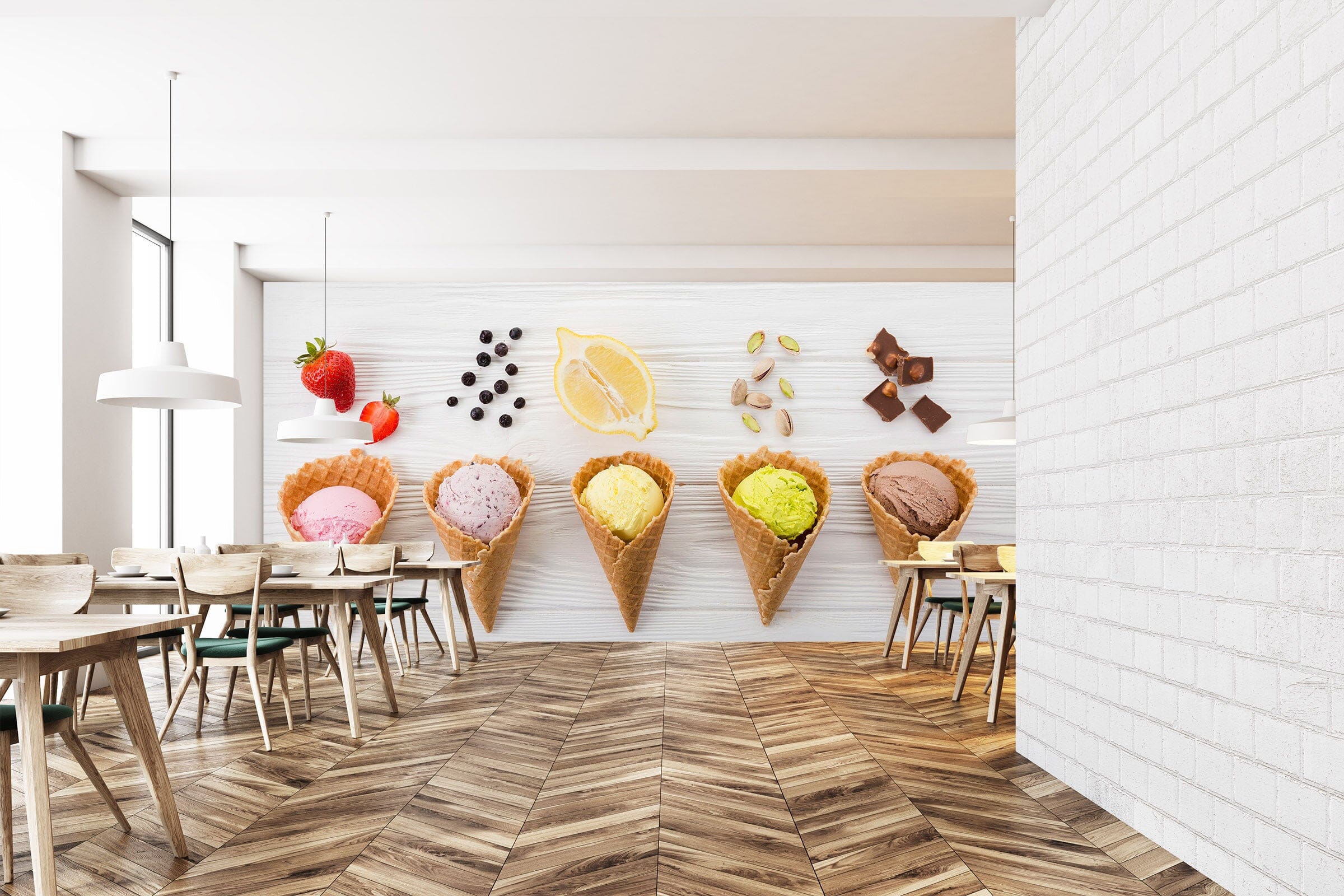 3D Ice Cream 1472 Wall Murals Wallpaper AJ Wallpaper 2