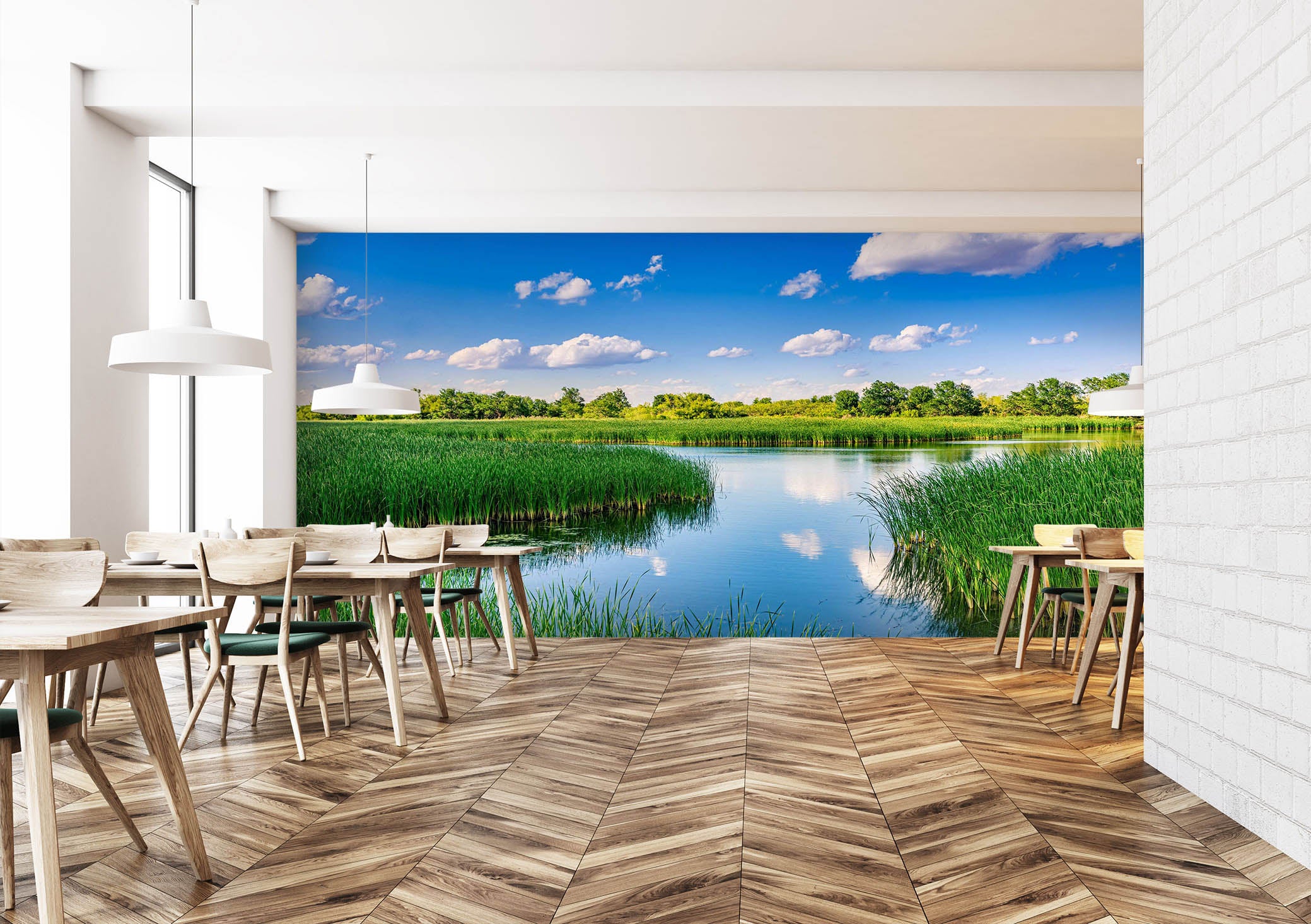 3D Lake Scenery 5229 Beth Sheridan Wall Mural Wall Murals
