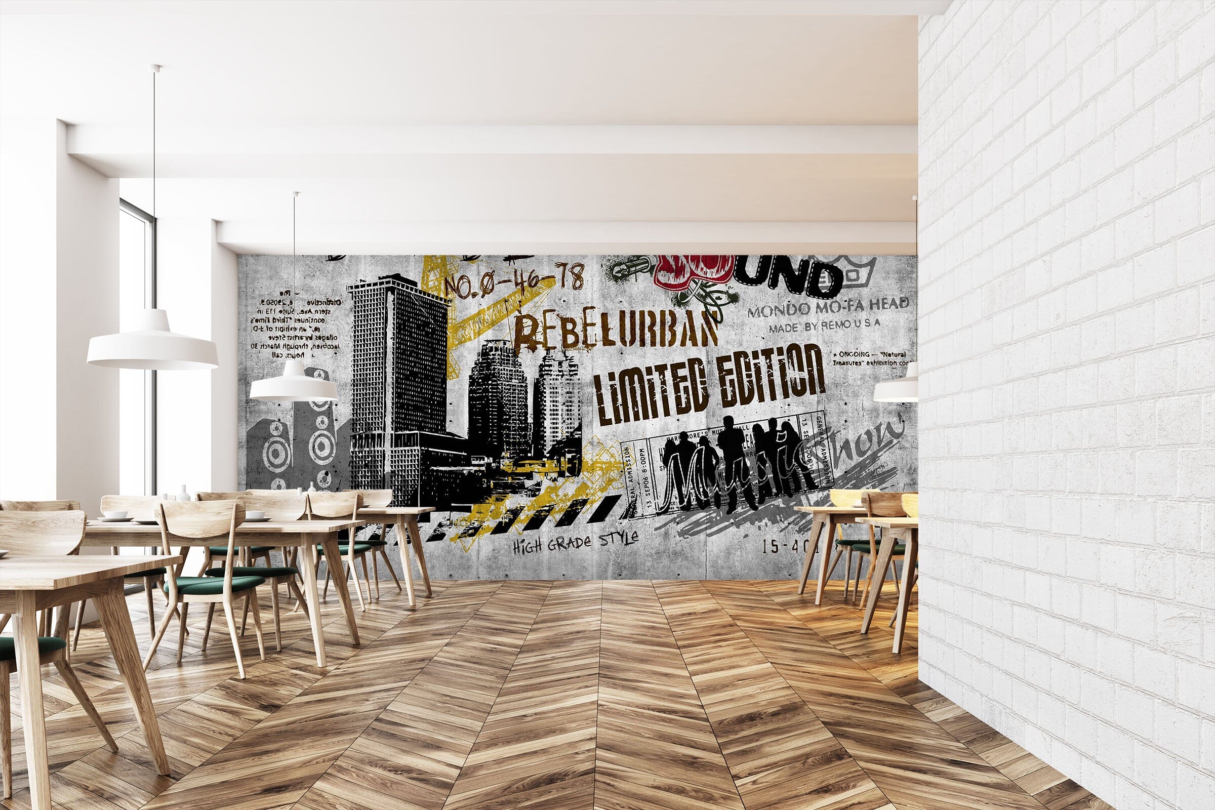 3D Simple Living Room 1495 Wall Murals Wallpaper AJ Wallpaper 2