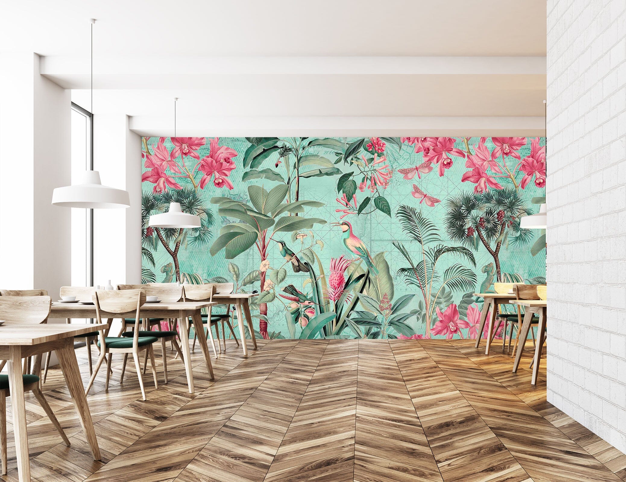 3D Flowers Leaves 1024 Andrea haase Wall Mural Wall Murals Wallpaper AJ Wallpaper 2