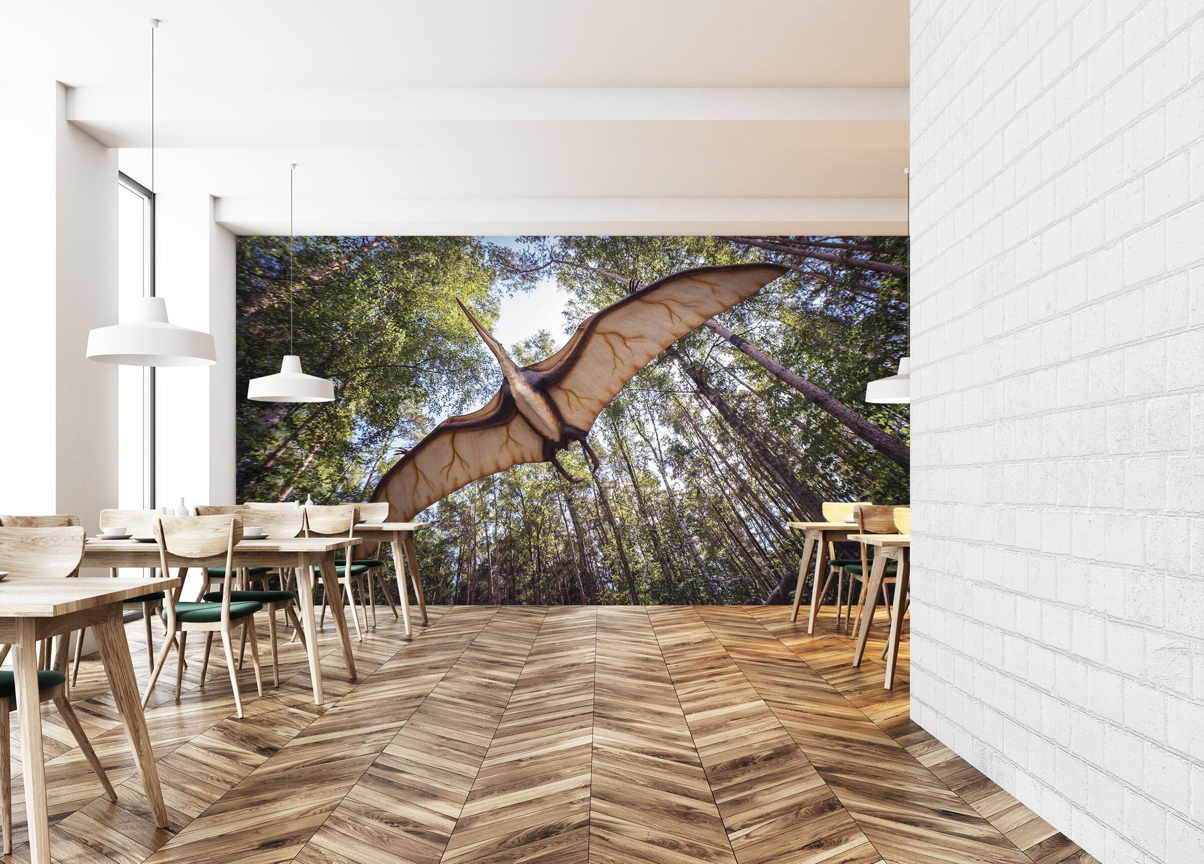 3D Dinosaur Forest 209 Wall Murals Wallpaper AJ Wallpaper 2