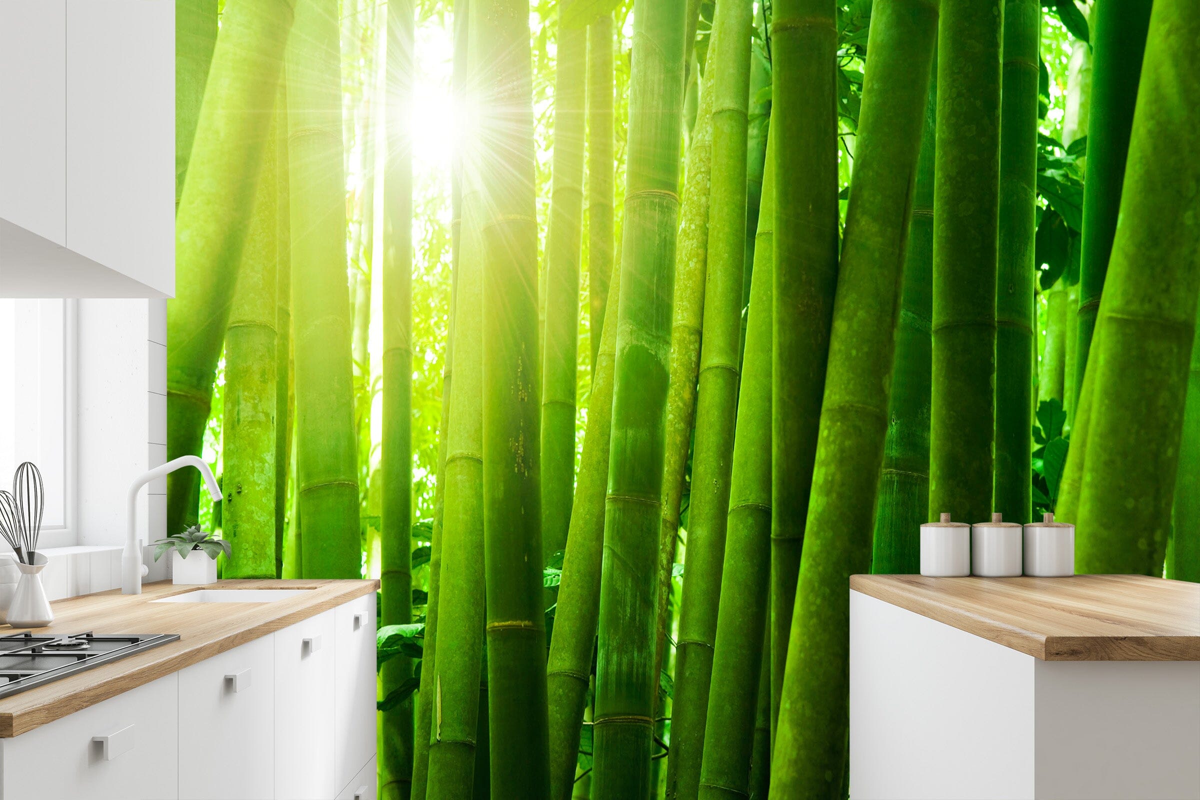 3D Bamboo Forest 1417 Wall Murals Wallpaper AJ Wallpaper 2