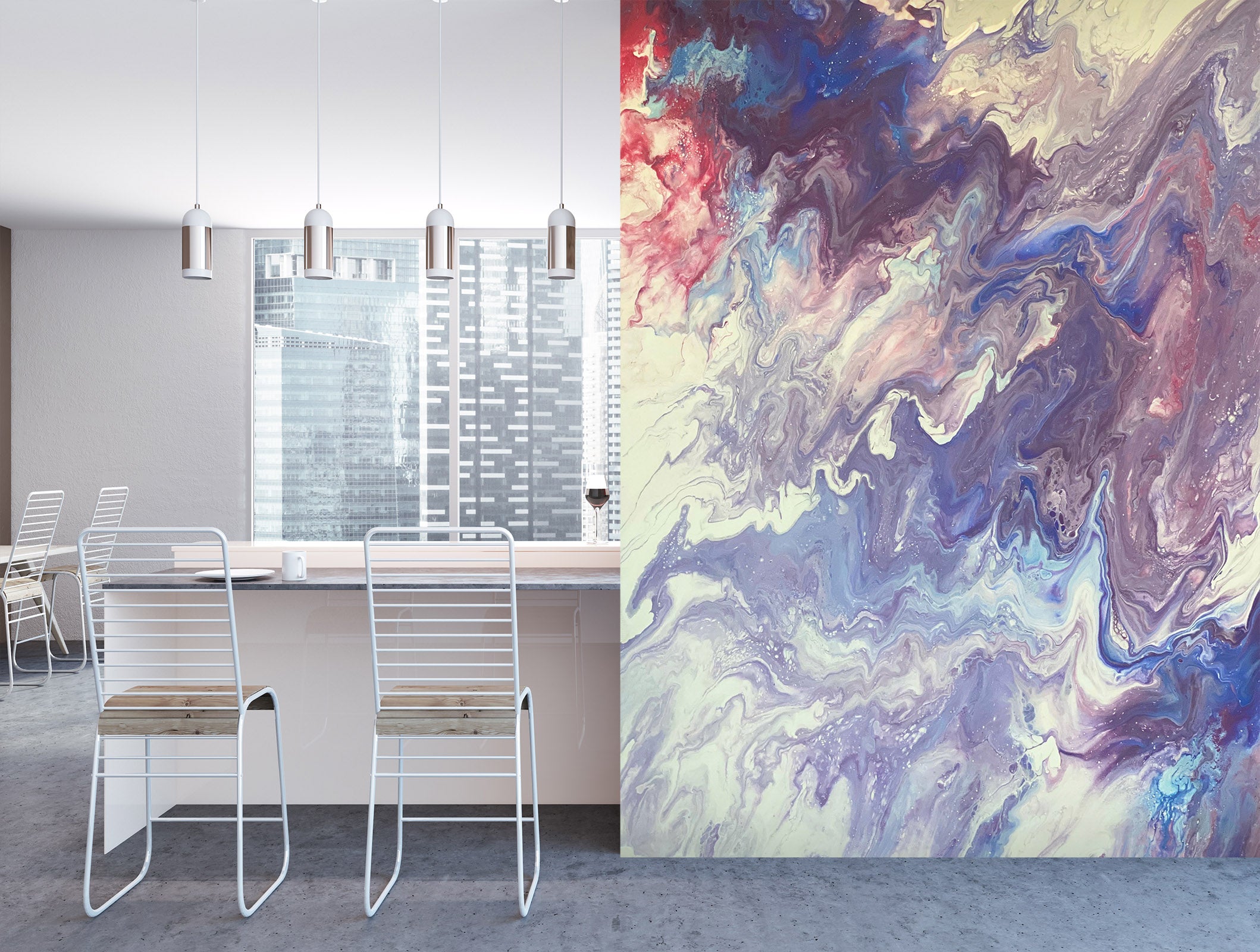 3D Color Pattern 40041 Valerie Latrice Wall Mural Wall Murals