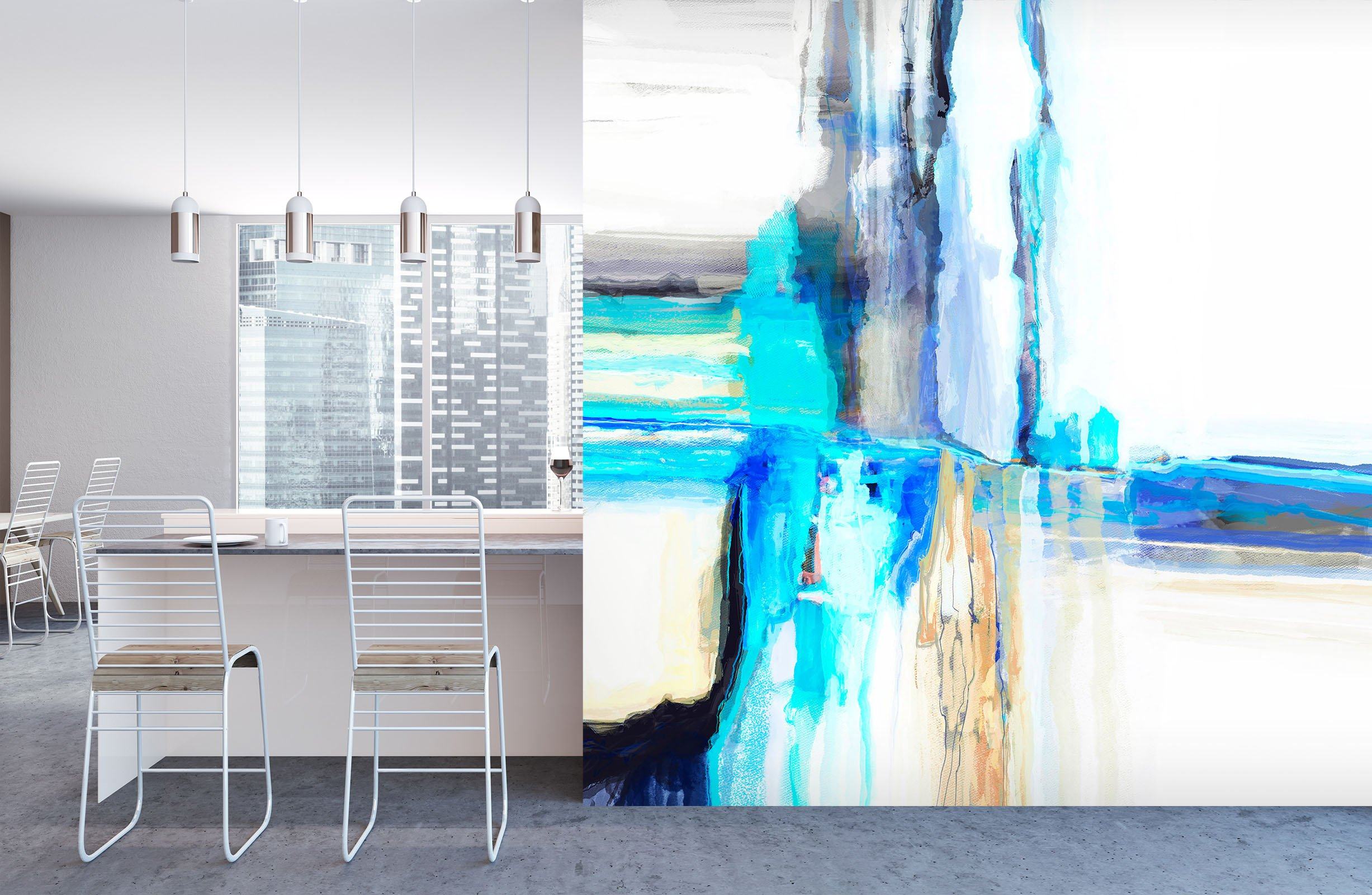 3D Blue Graffiti 1411 Michael Tienhaara Wall Mural Wall Murals Wallpaper AJ Wallpaper 2