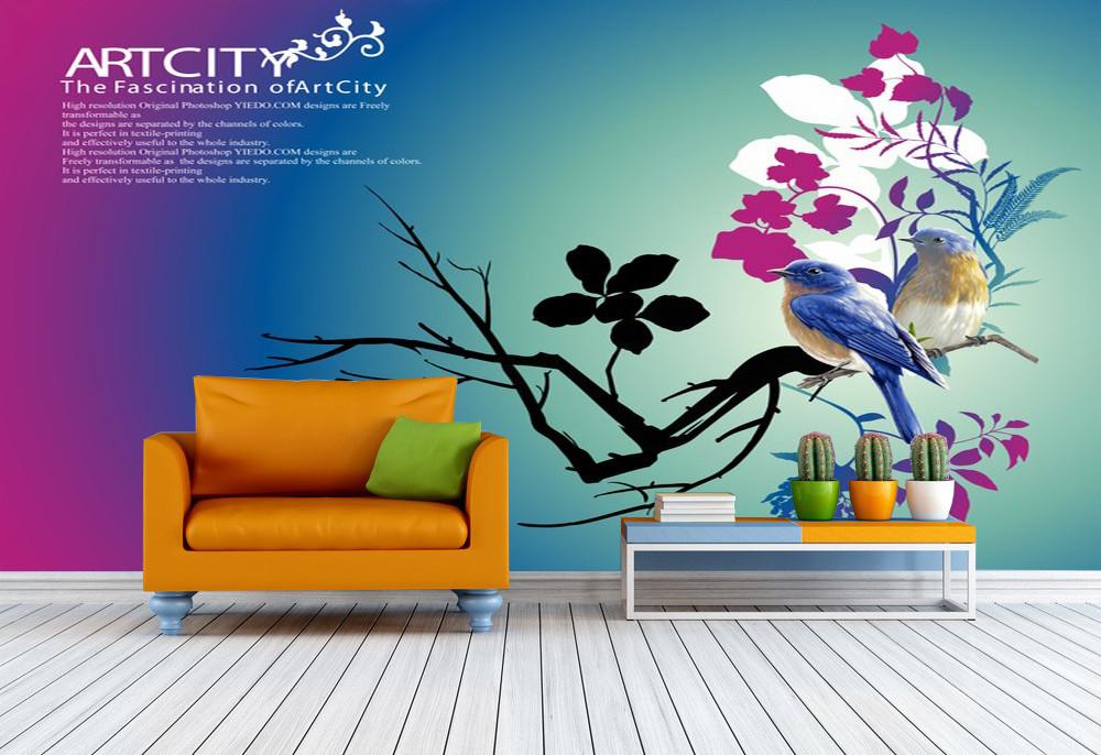 Birds In Treetops Wallpaper AJ Wallpaper