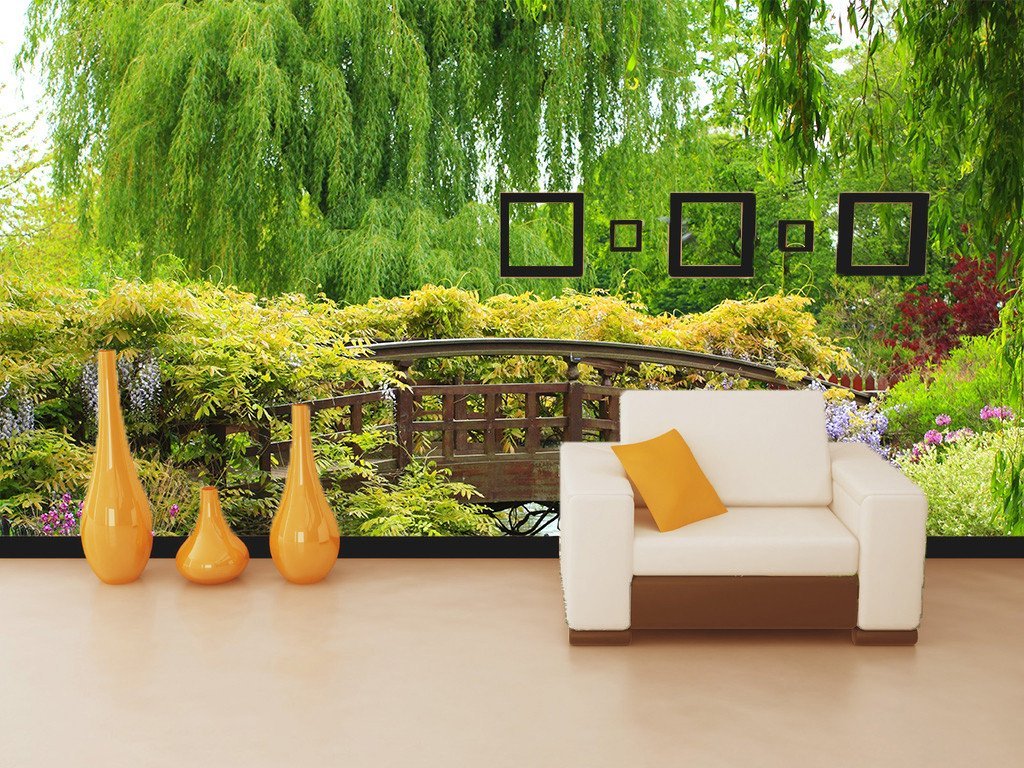 Bridge Flowing Water Wallpaper AJ Wallpaper